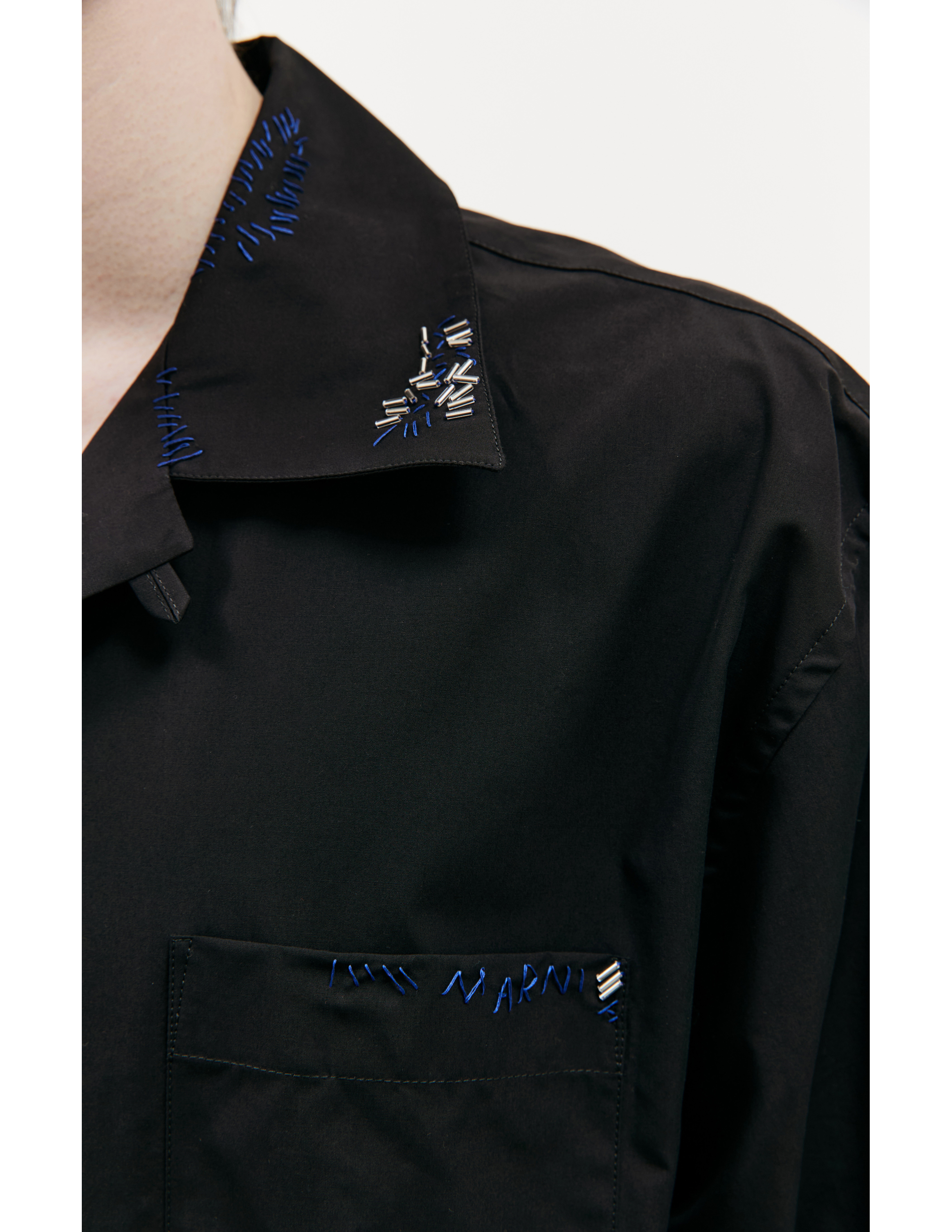 Shop Marni Short Sleeved Shirt In Black