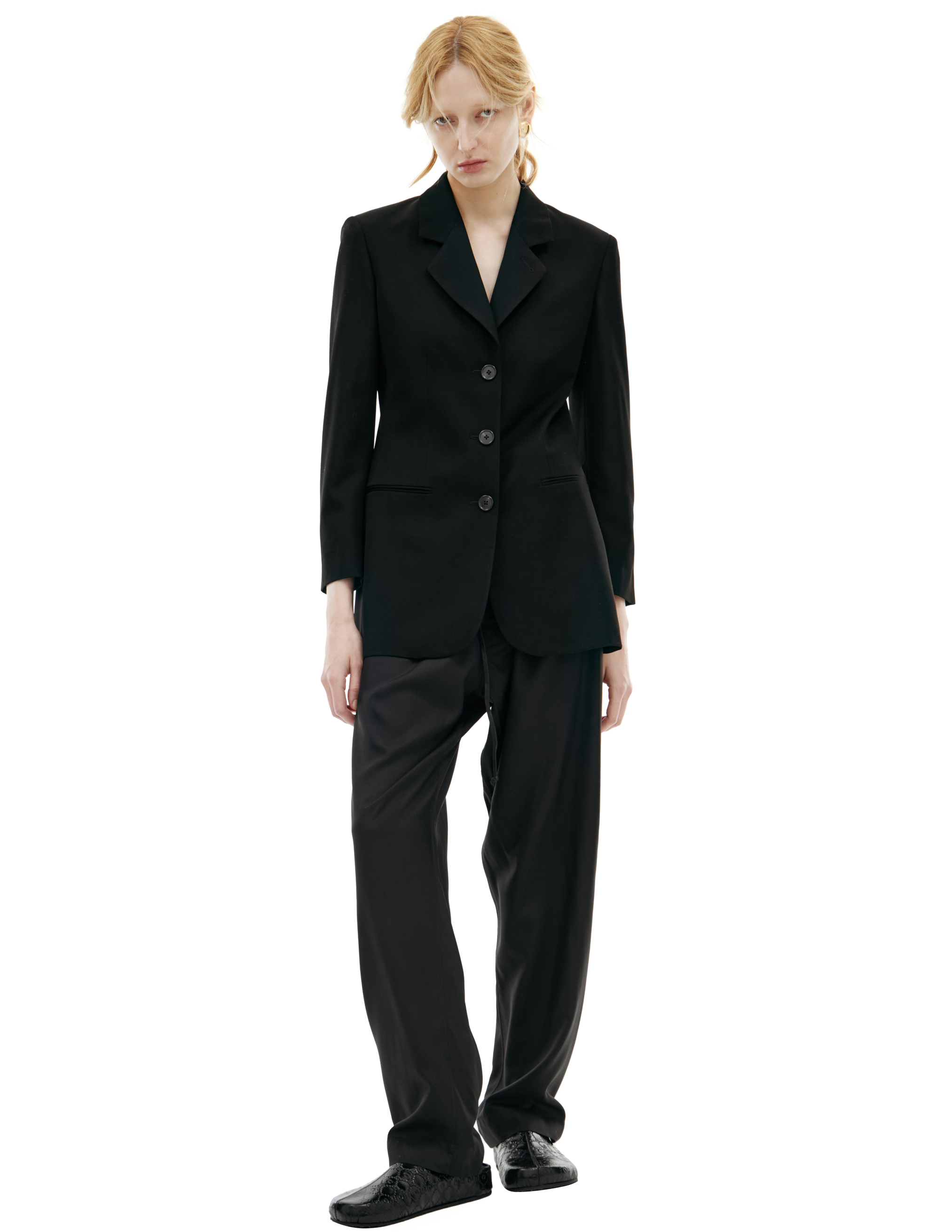 Shop The Row Basic Wool Blazer In Black