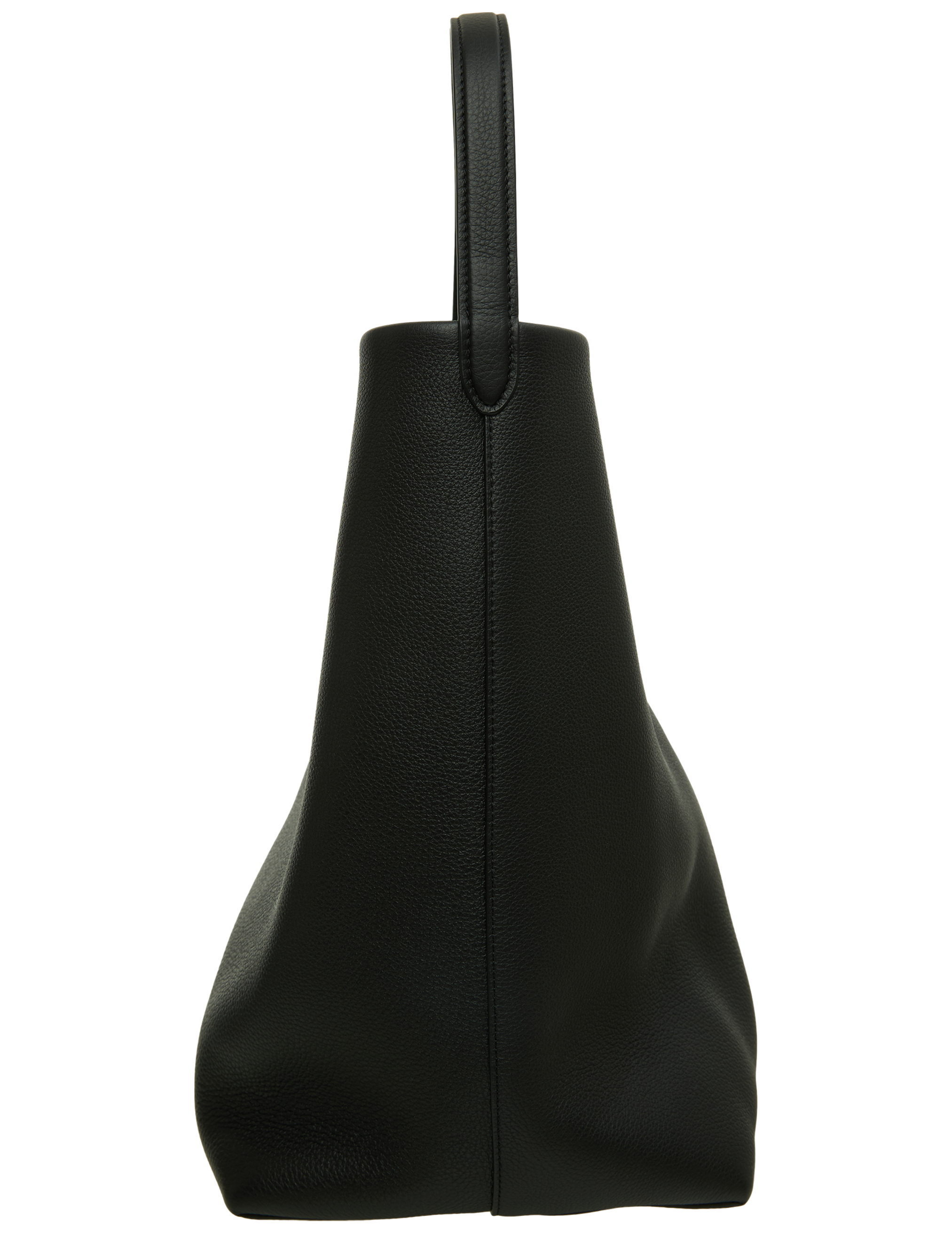 The Row Leather Tote Bag N/s Park Large In Black