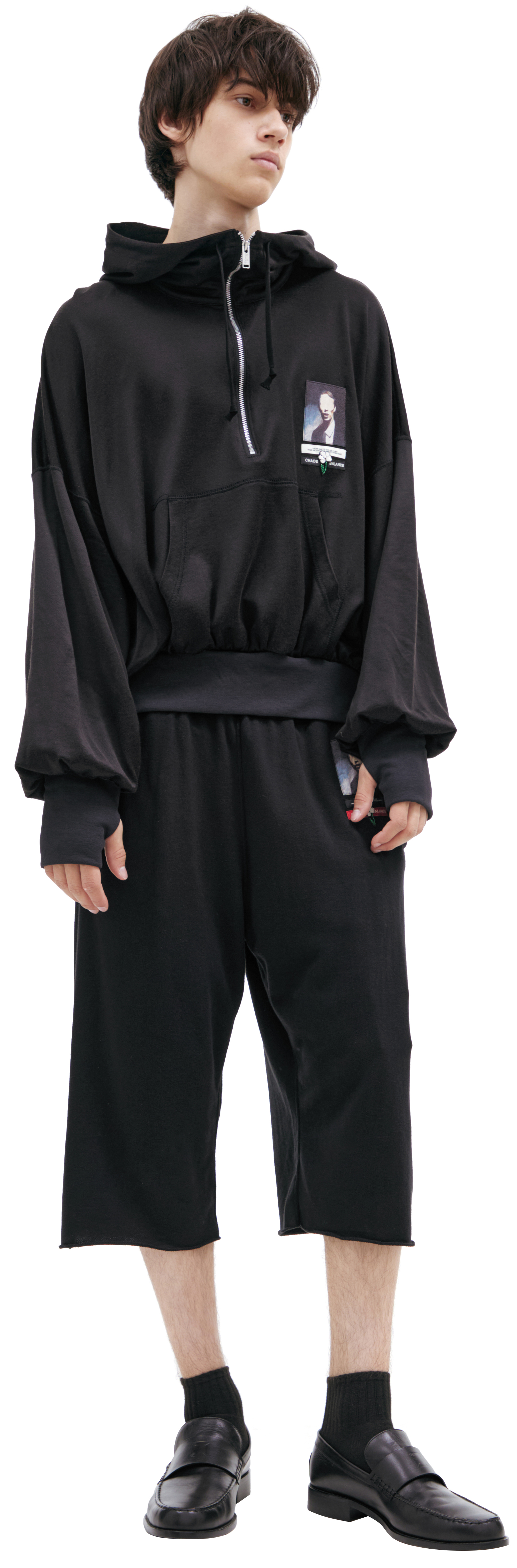 Buy Undercover men black hoodie with patch for $588 online on SV77