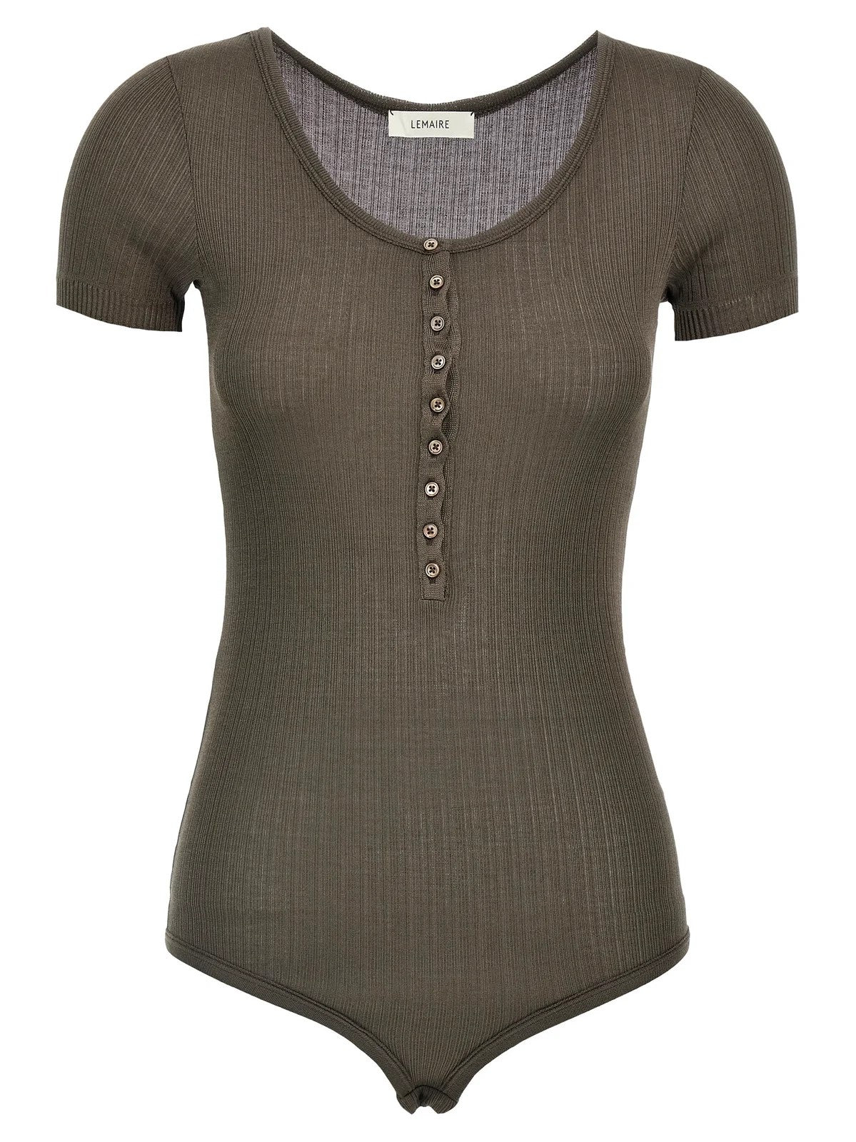 Lemaire Buttoned Rib Body In Green