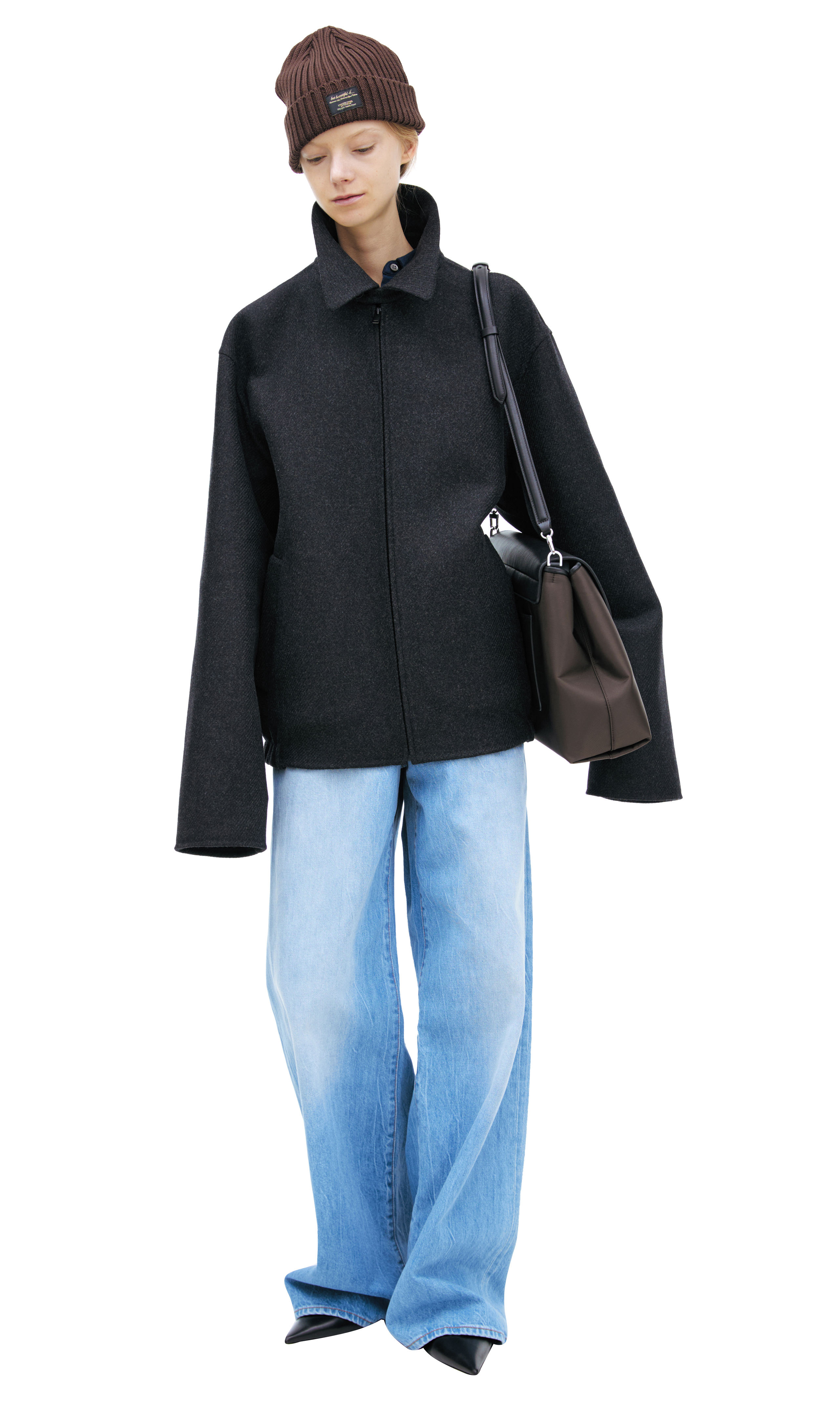 The Row Dark grey wool and cashmere jacket