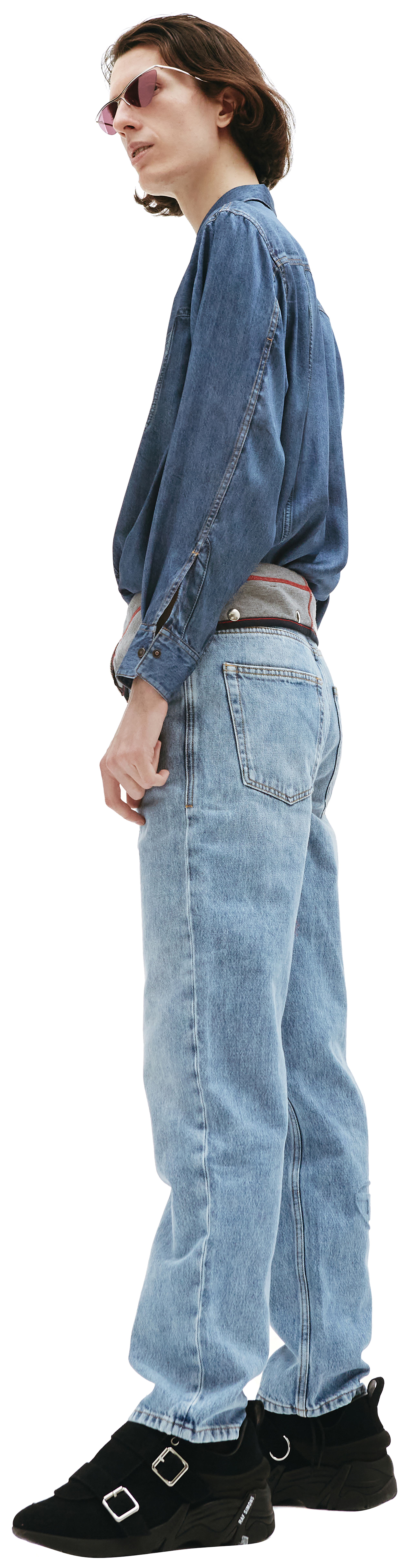 『６月１８日２２時まで』 DIESEL A142480BNDI Sサイズブルー S-BATEL Jacket in teddy-bonded jersey｜ブルー｜メンズ｜DIESEL