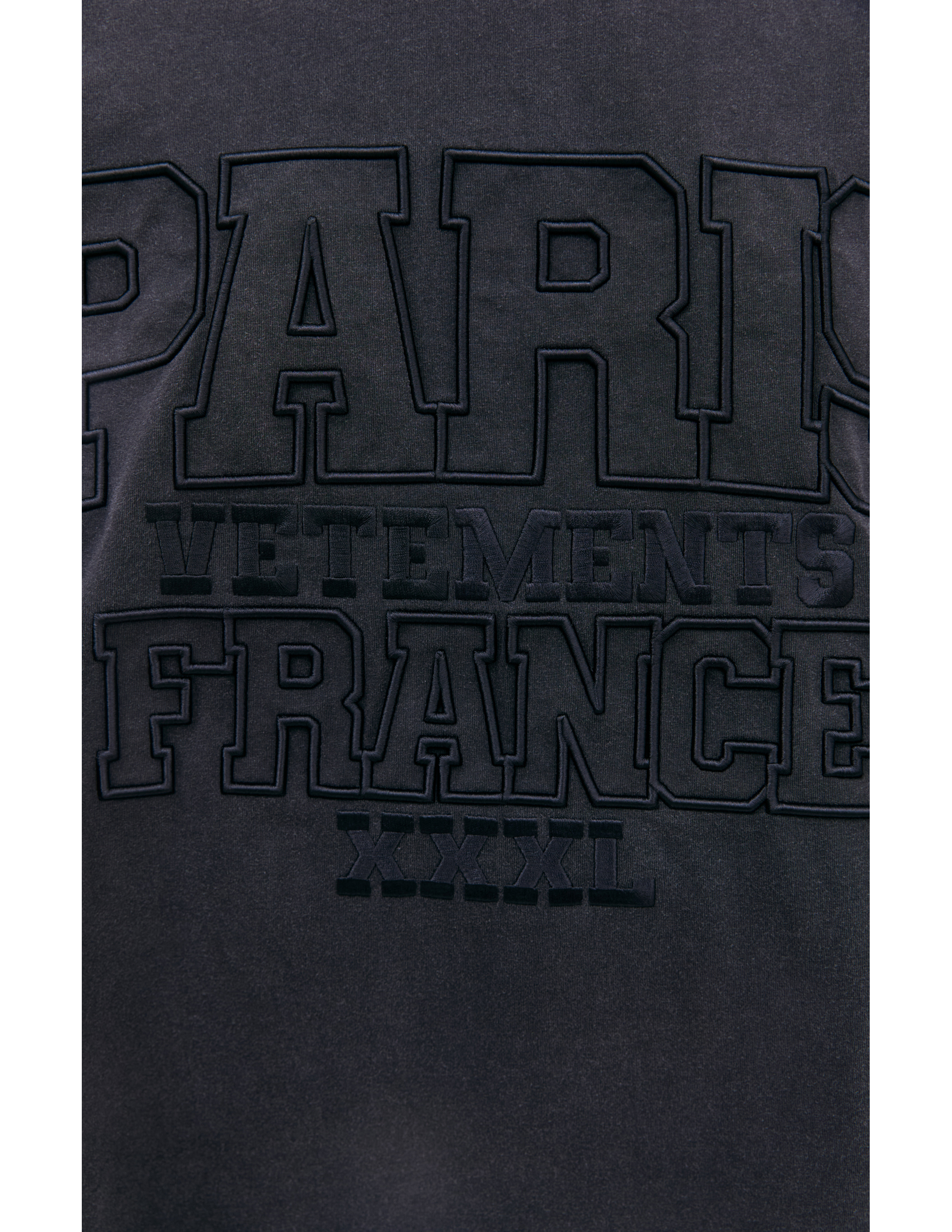 Shop Vetements 'paris Xxxl' Oversized T-shirt In Black