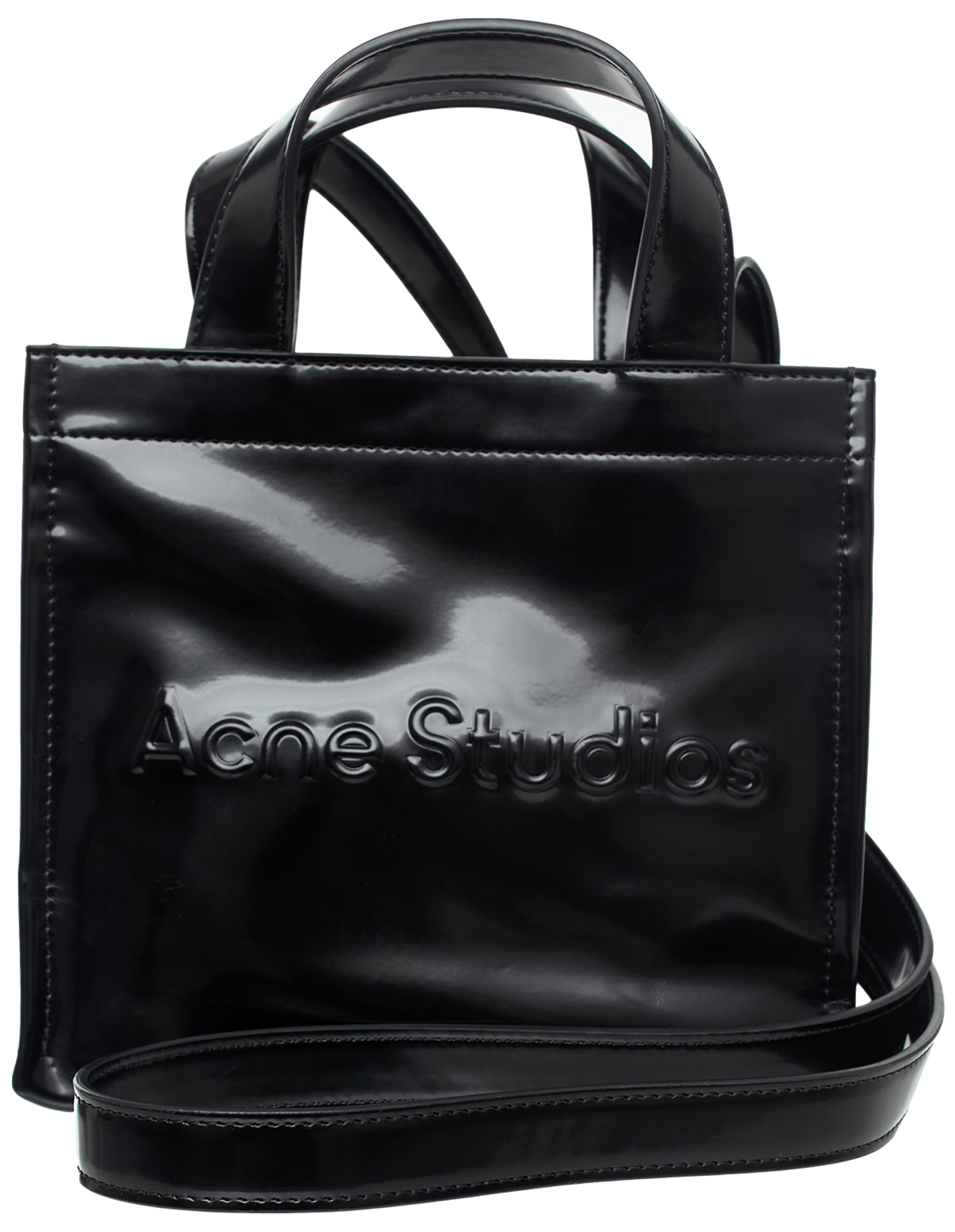 Acne Studios Black Mini Tote Bag In Black