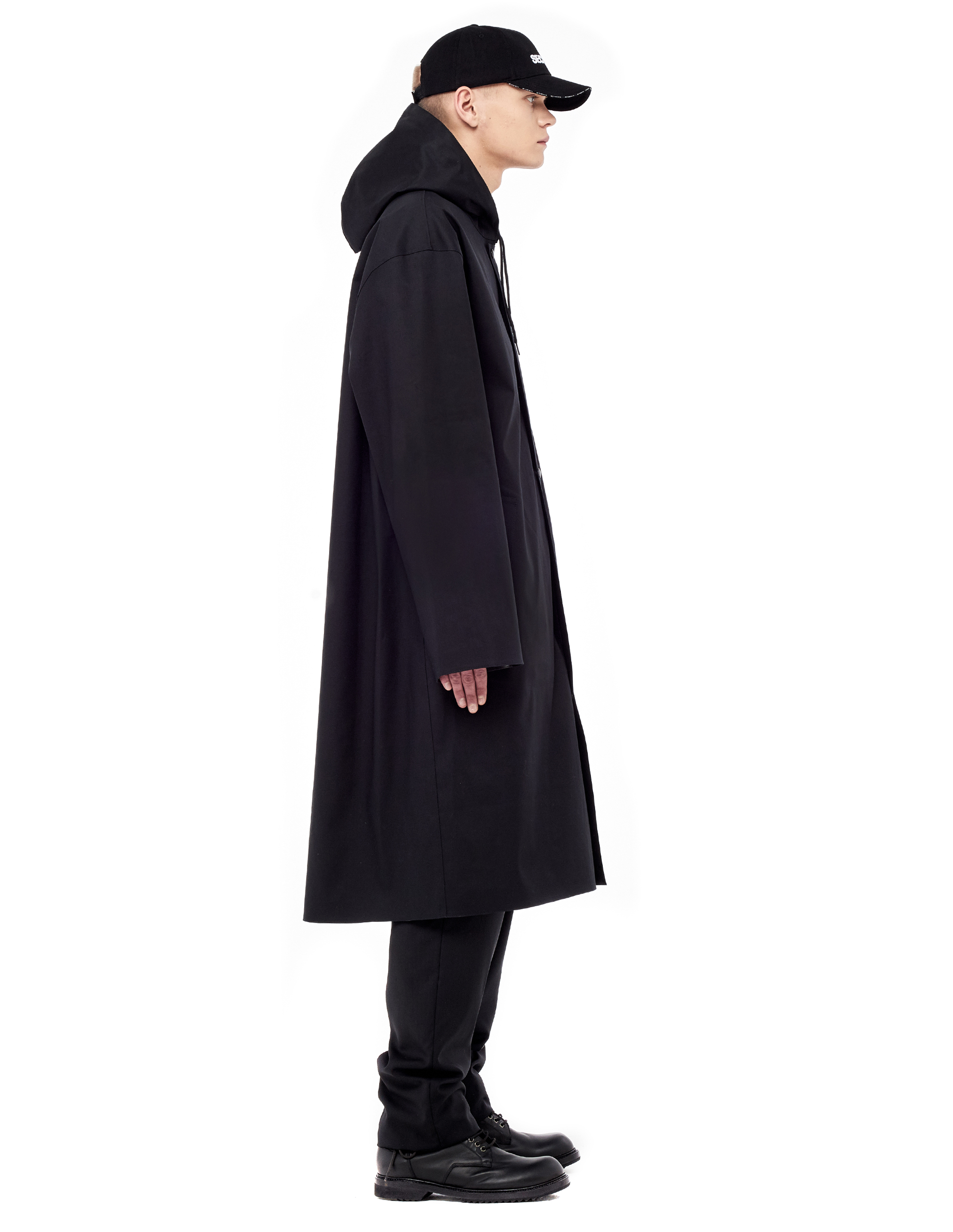 VETEMENTS×Macintosh コラボ　トレンチコート　パーカー　黒XS VETEMENTS×Macintosh コラボ トレンチコート パーカー 黒XS