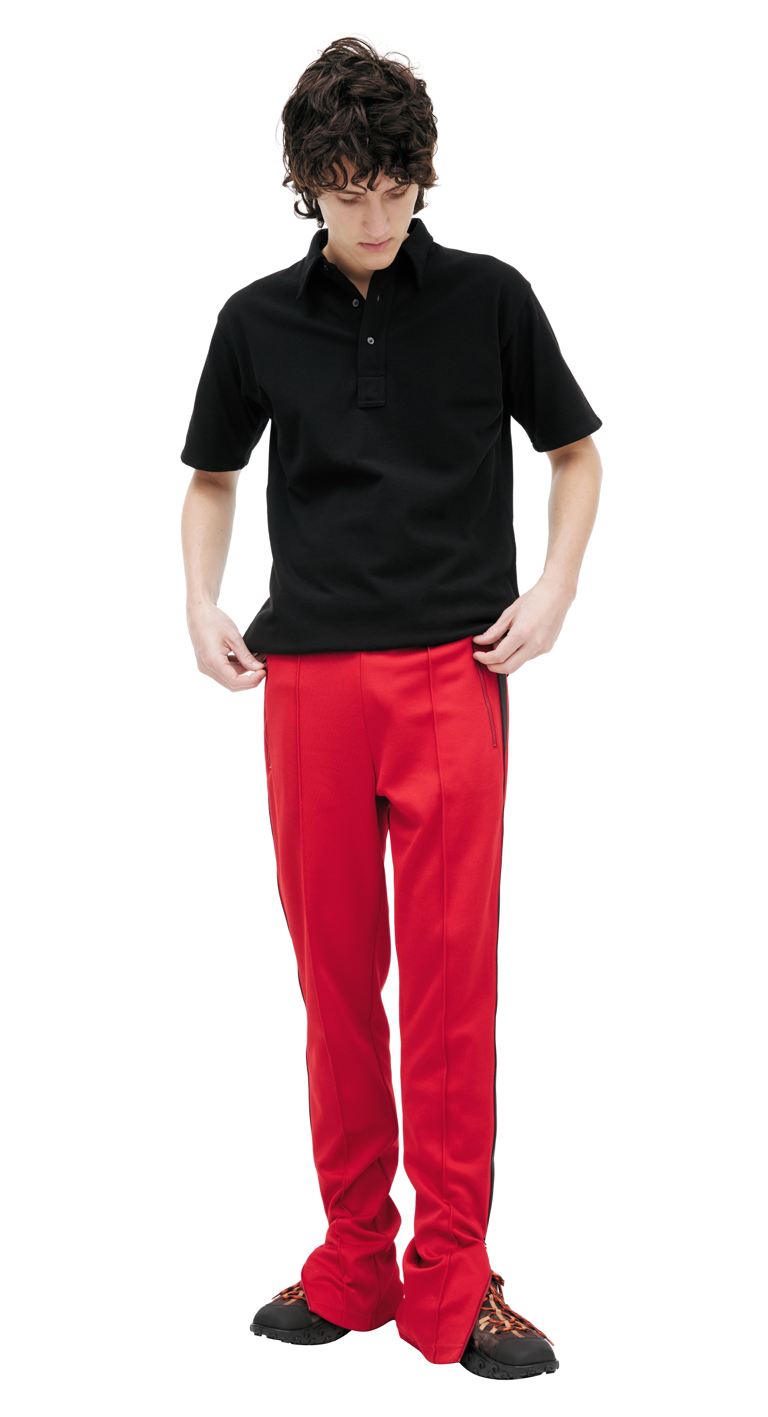Maison Margiela Red trousers with stripes