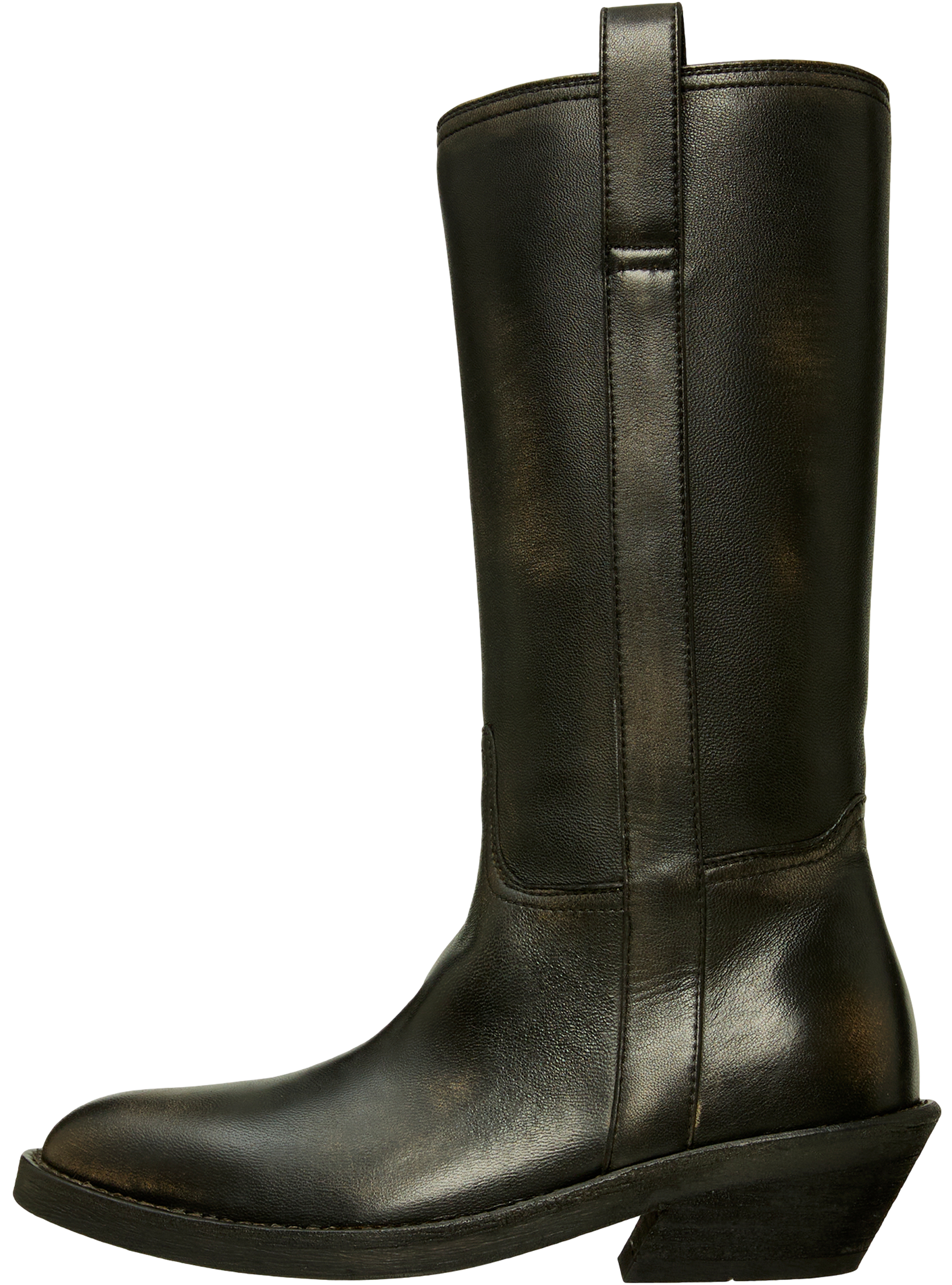 Buy Ann Demeulemeester women black laxit pull on boots for $2,050