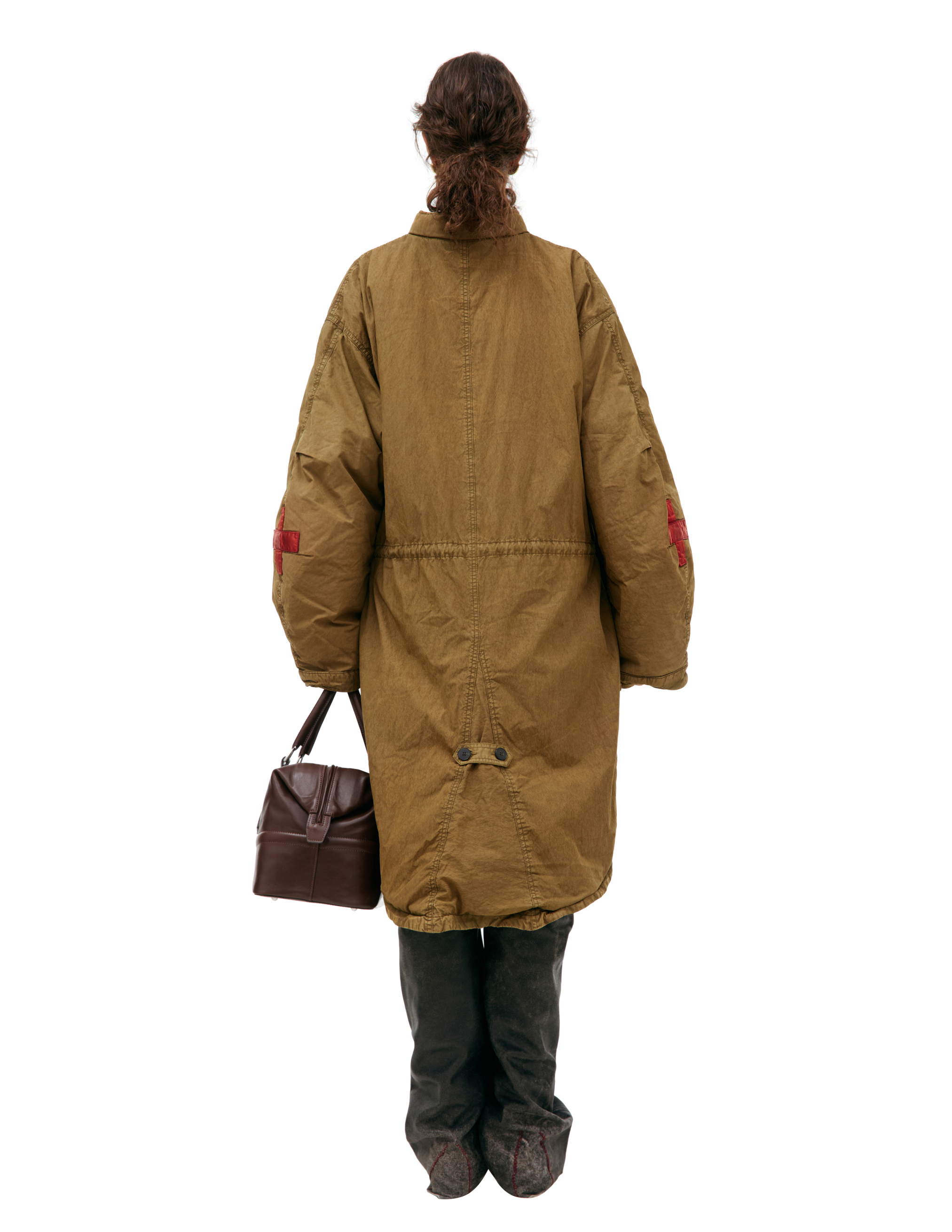 Enfants Riches Deprimes Jacket With Crosses On The Sleeves In Khaki