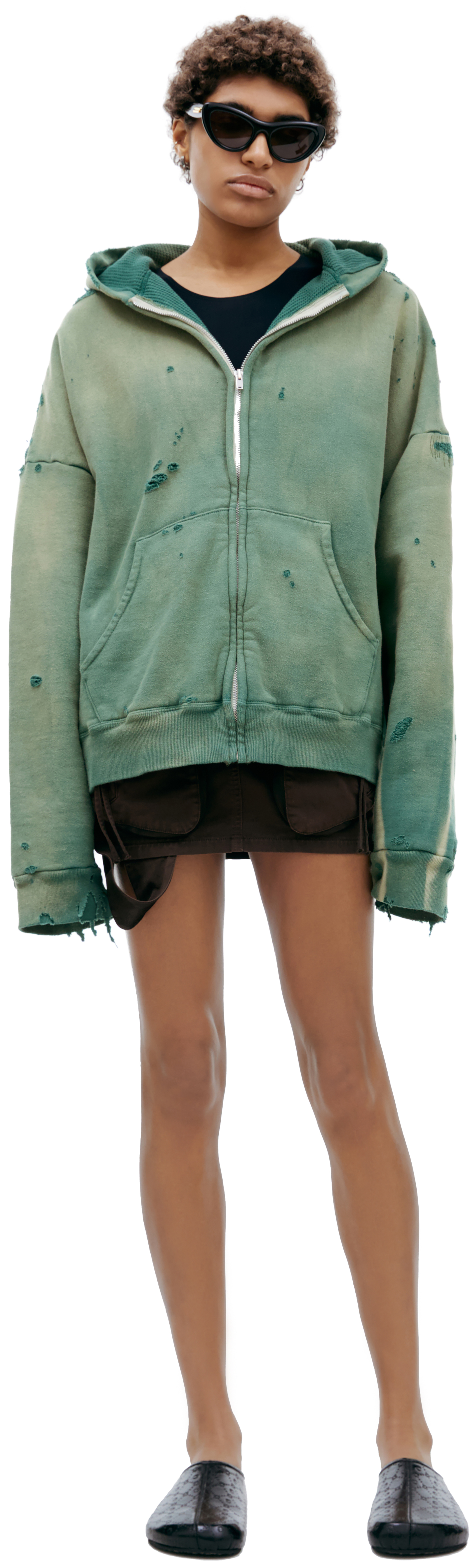 Buy Saint Mxxxxxx women green hoodie with zipper for €1,229