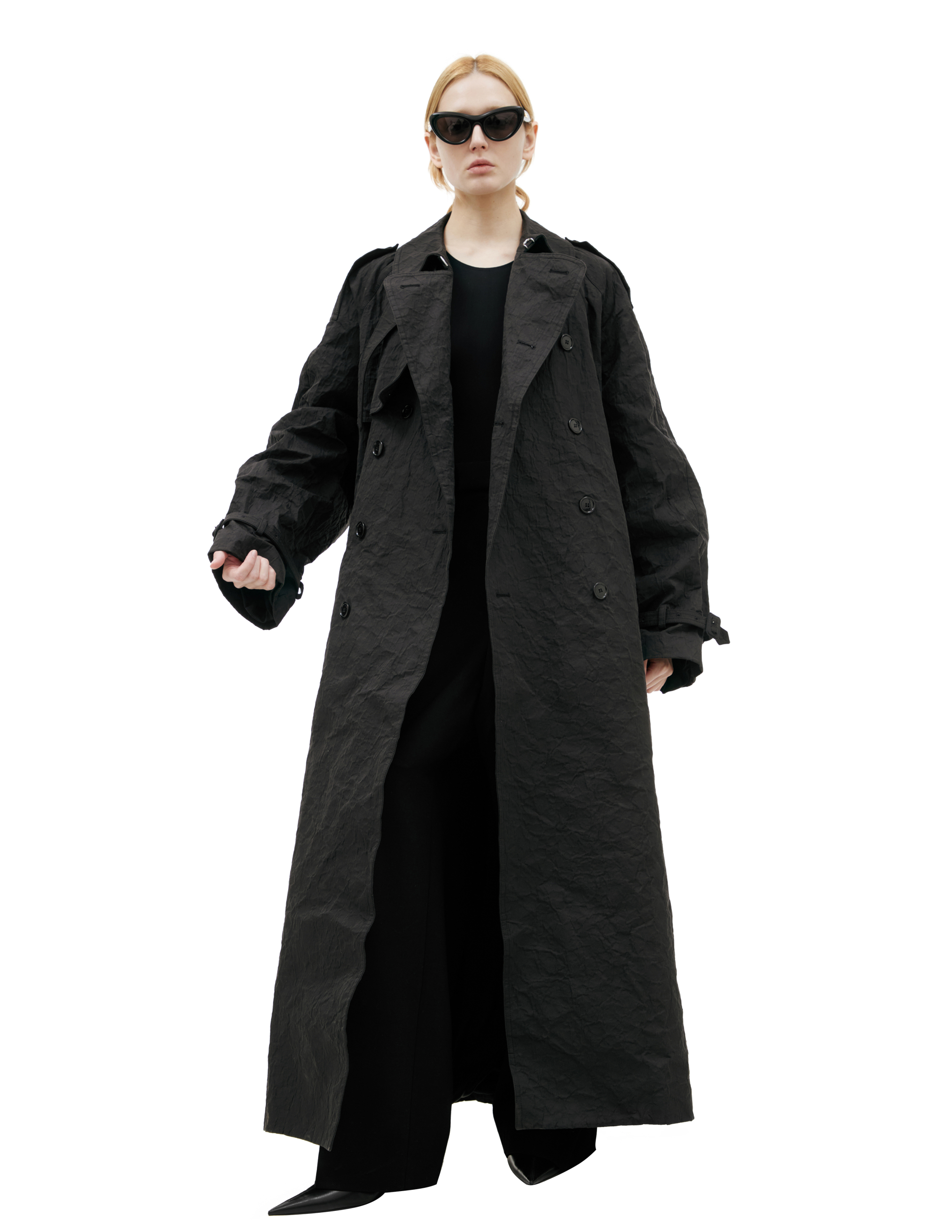Vetements Double-breasted Trench Coat With Belt