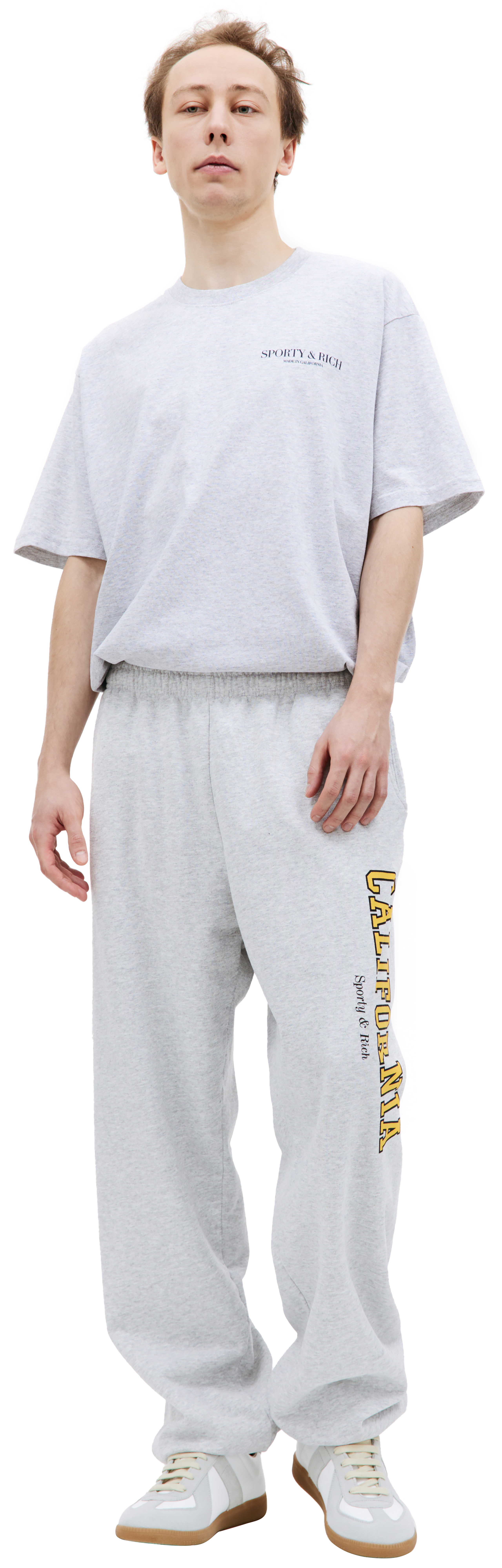 ボトムスその他 Sporty & Rich California Sweatpants Heather Grey SWAW2341HG Buy SPORTY & RICH men grey california printed sweatpant for