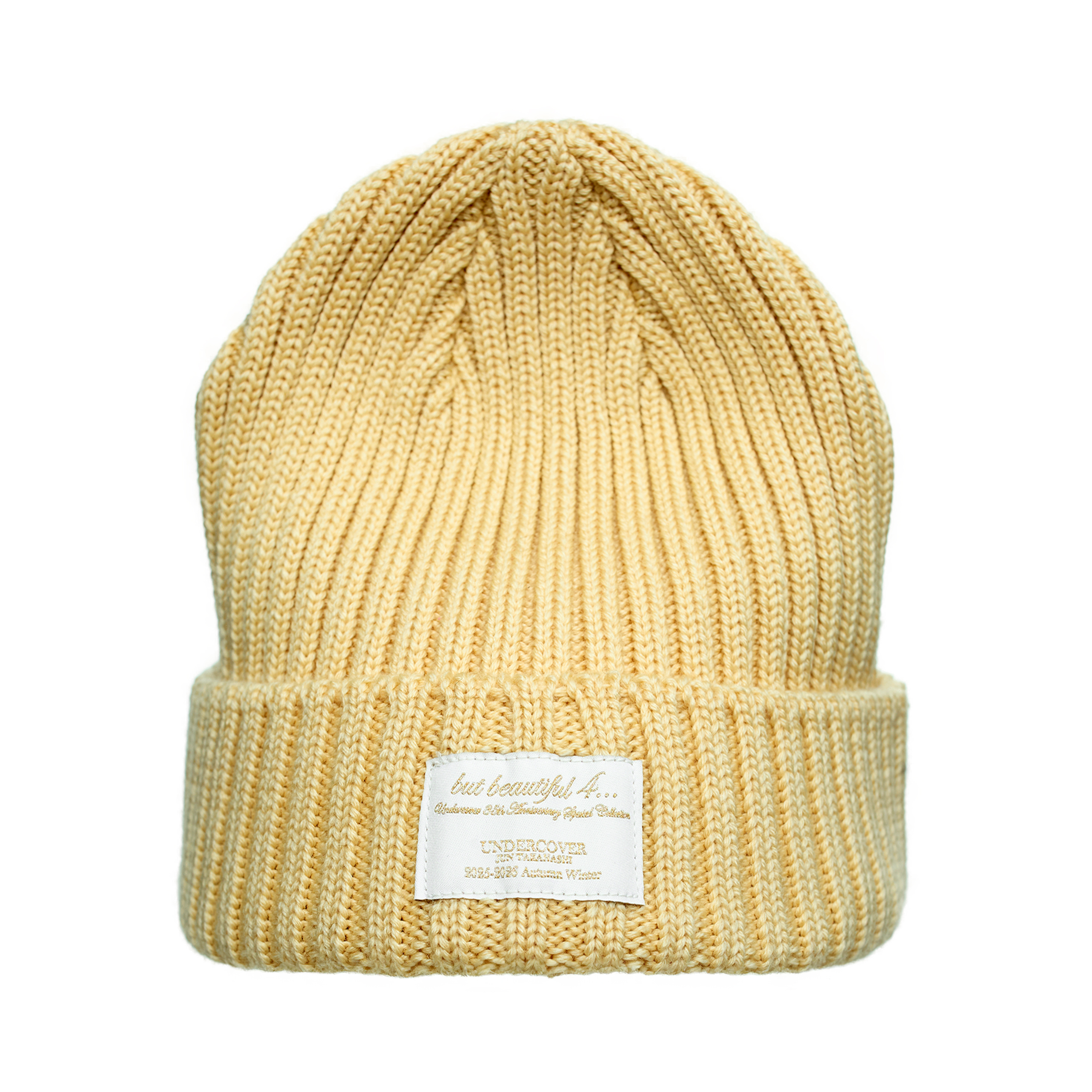 Undercover Knitted Beanie With Logo In Gold