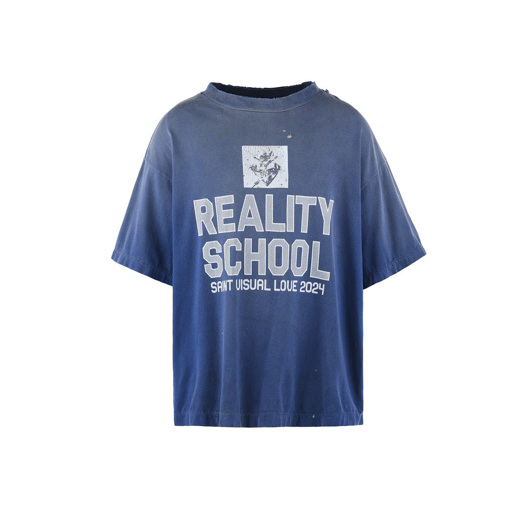 ●MR. SHYSTY SAINT Mxxxxxx Damaged T-Shirt | Charcoal | SVD USA