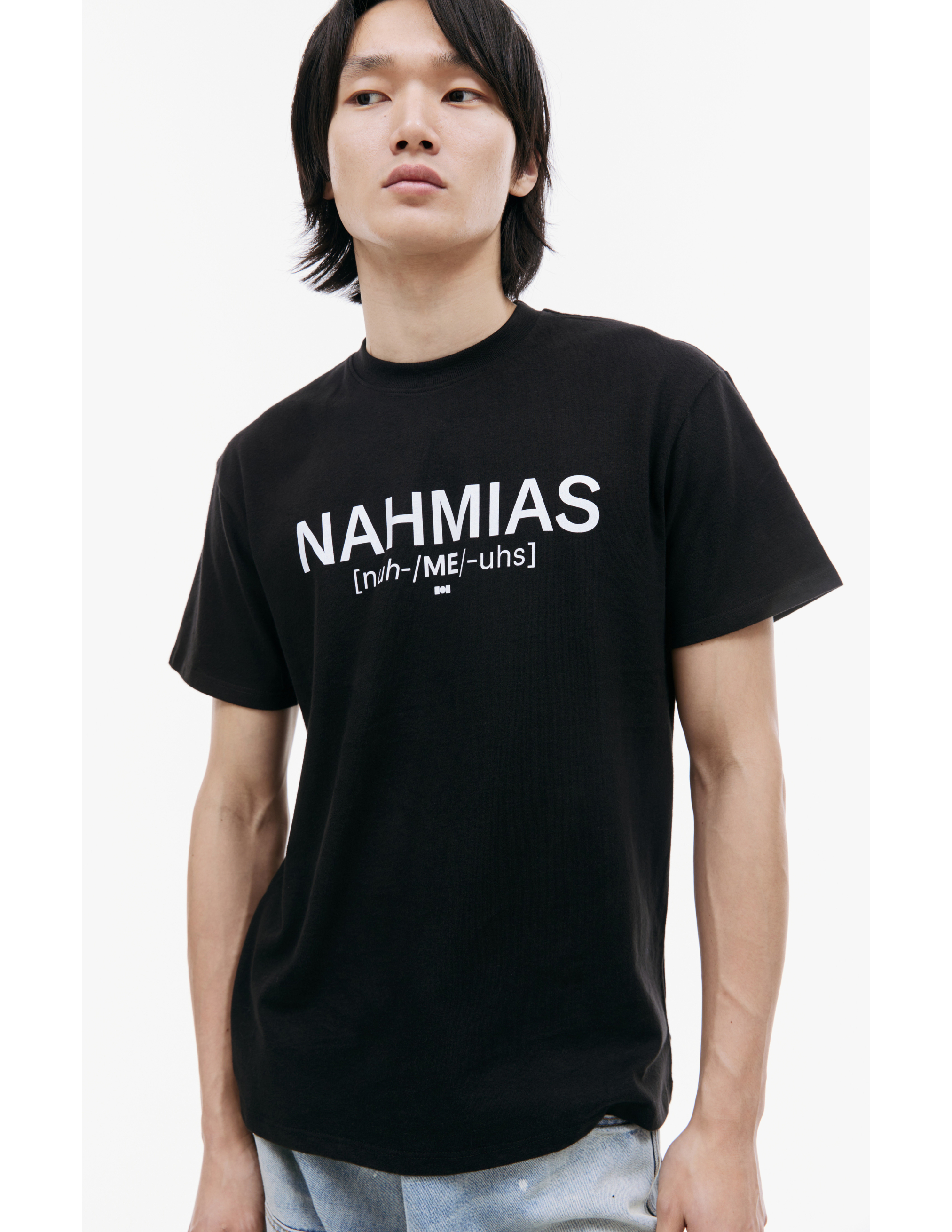 Shop Nahmias Pronunciation T-shirt In Black