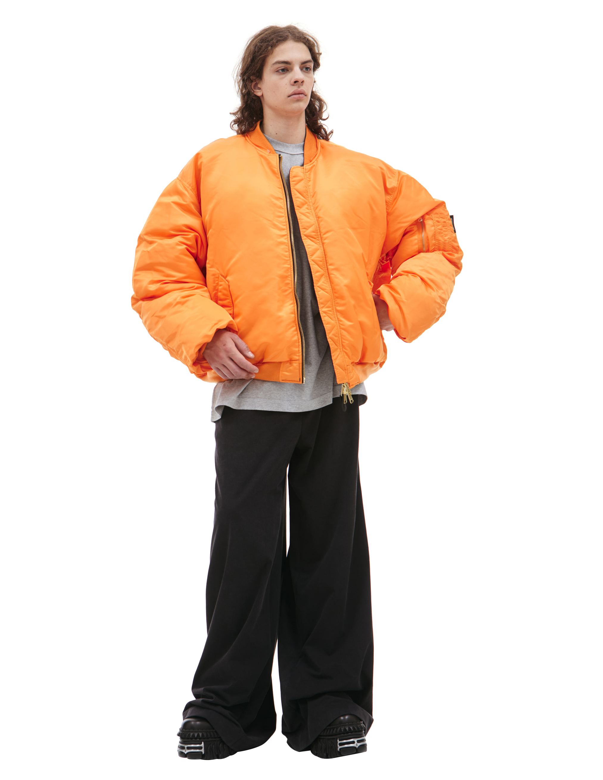 Vetements X Alpha Industries Double Sided Jacket In Black