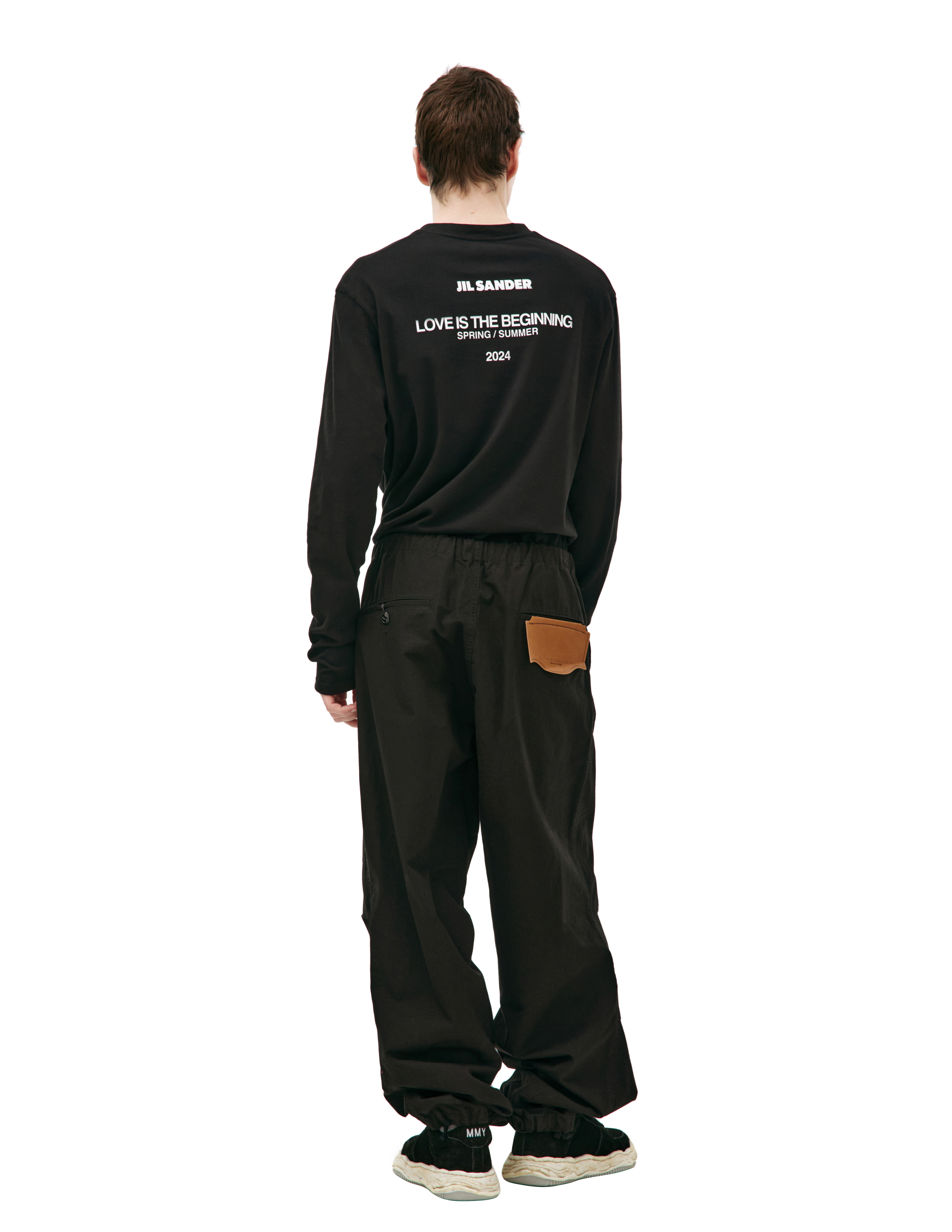 Miharayasuhiro Black Cotton Trousers In Black