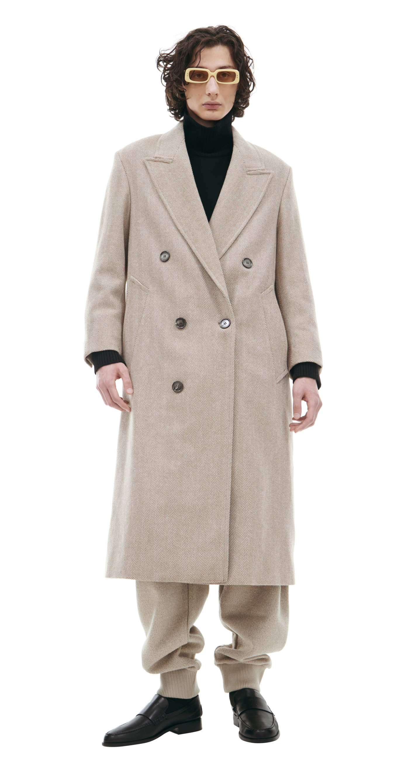 AMI PARIS Double-breasted wool coat