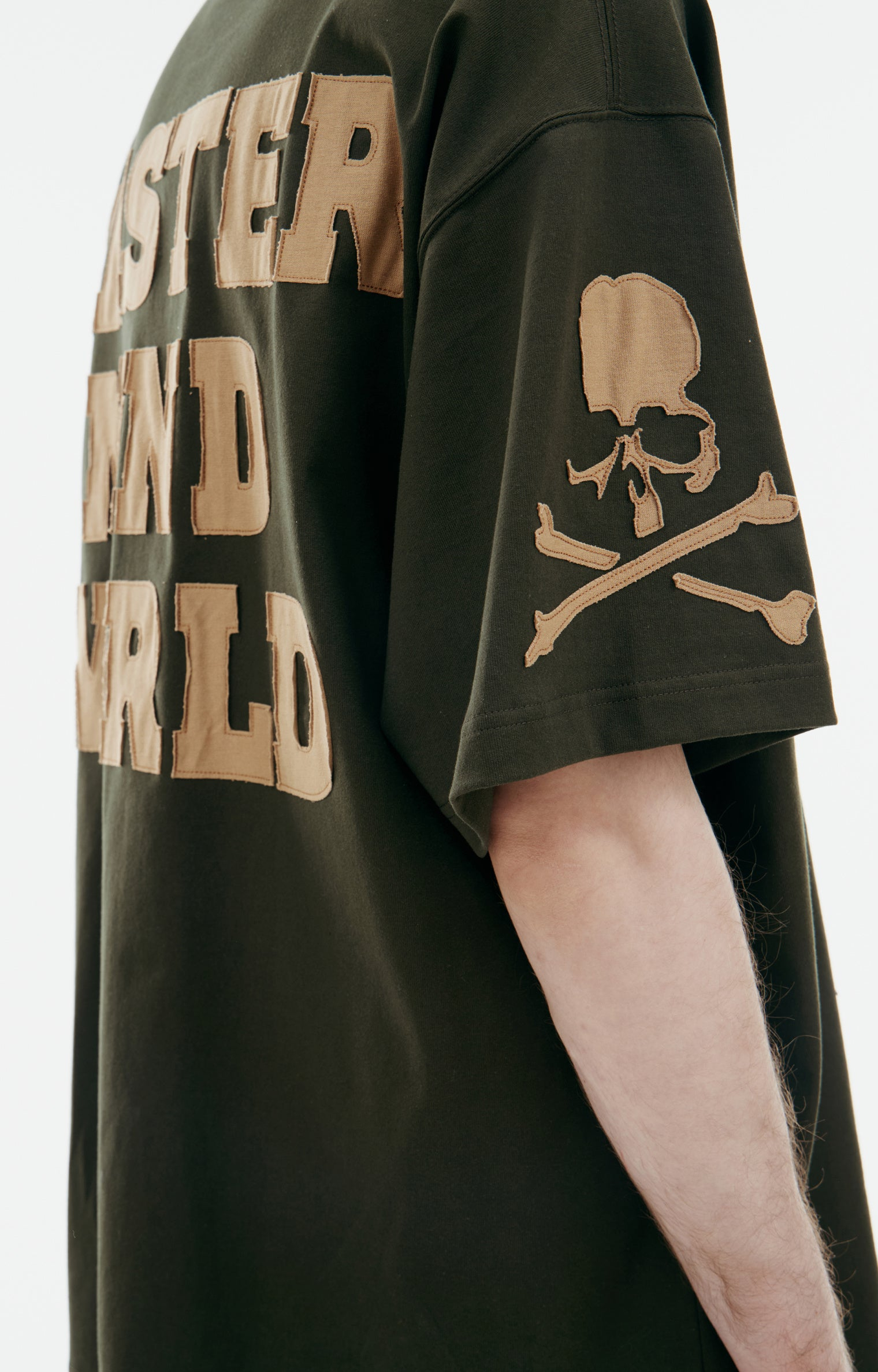 Mastermind Japan T-shirt With Logo On Sleeves In Green