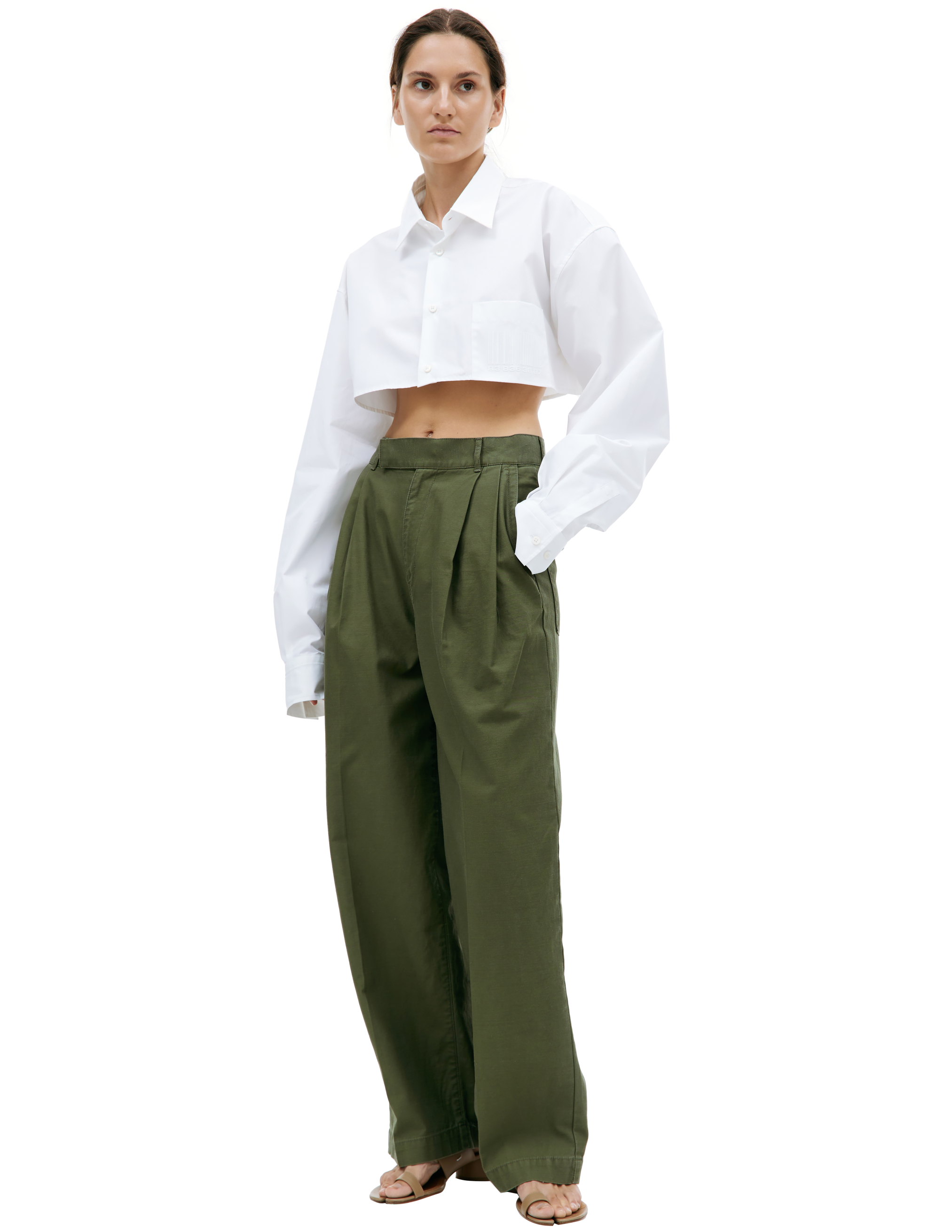 Undercover Pleated wide-led trousers