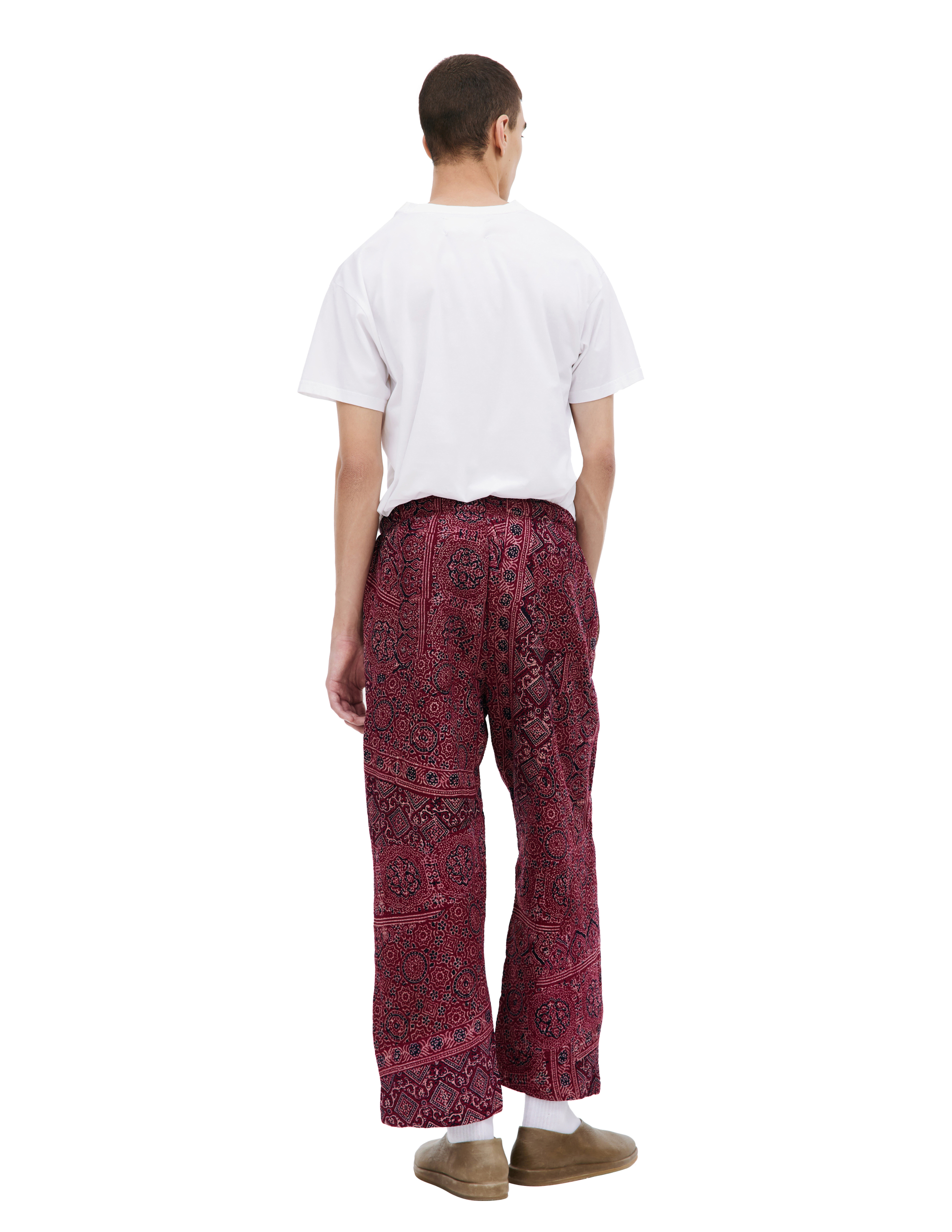 Shop Karu Research Red Paneled Trousers