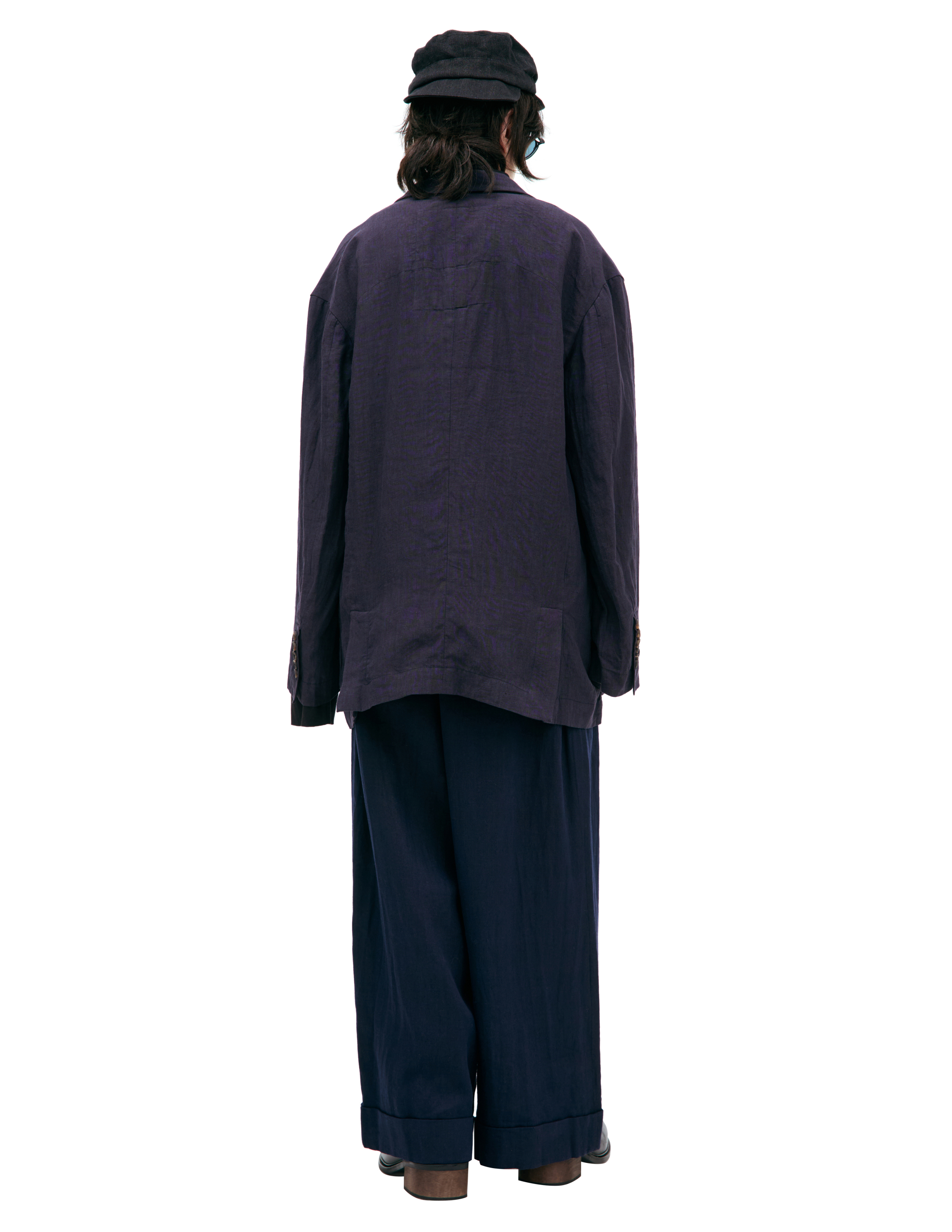 Ziggy Chen Jacket With Patch Pockets In Blue