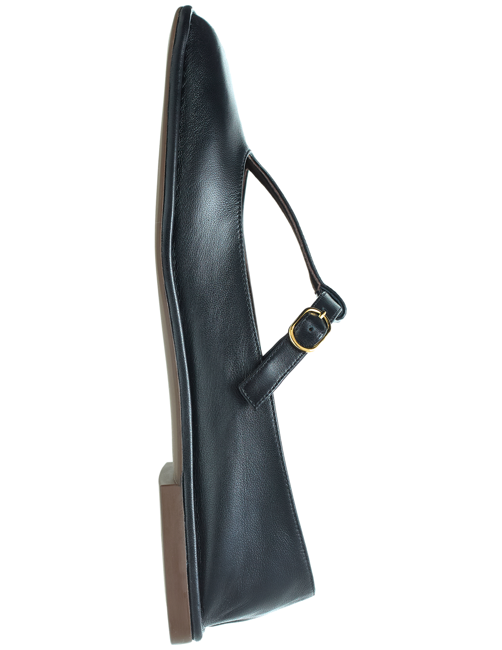 The Row Square T-strap Leather Sandals