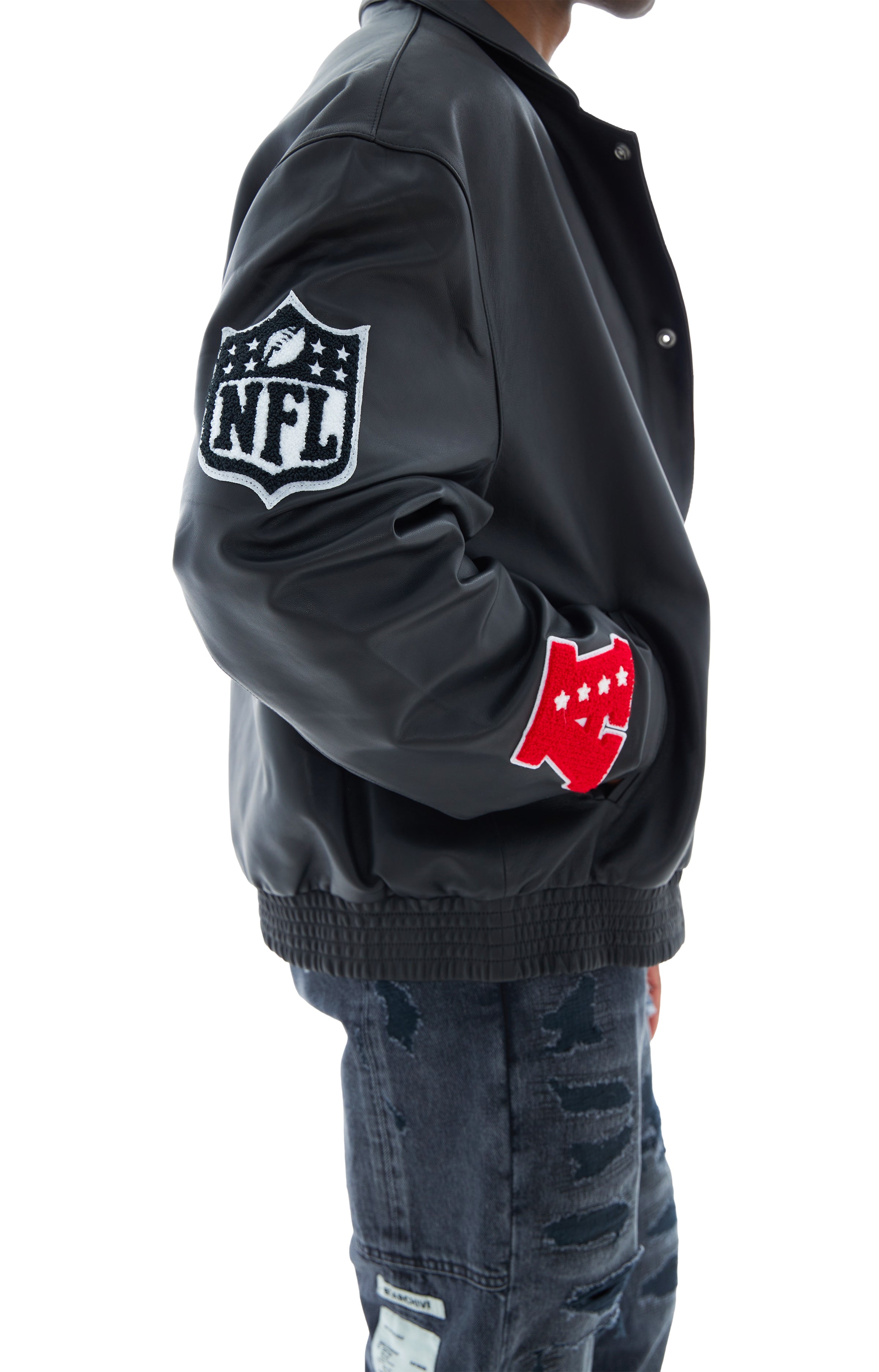 Jeff Hamilton Steelers Bomber Jacket In Black