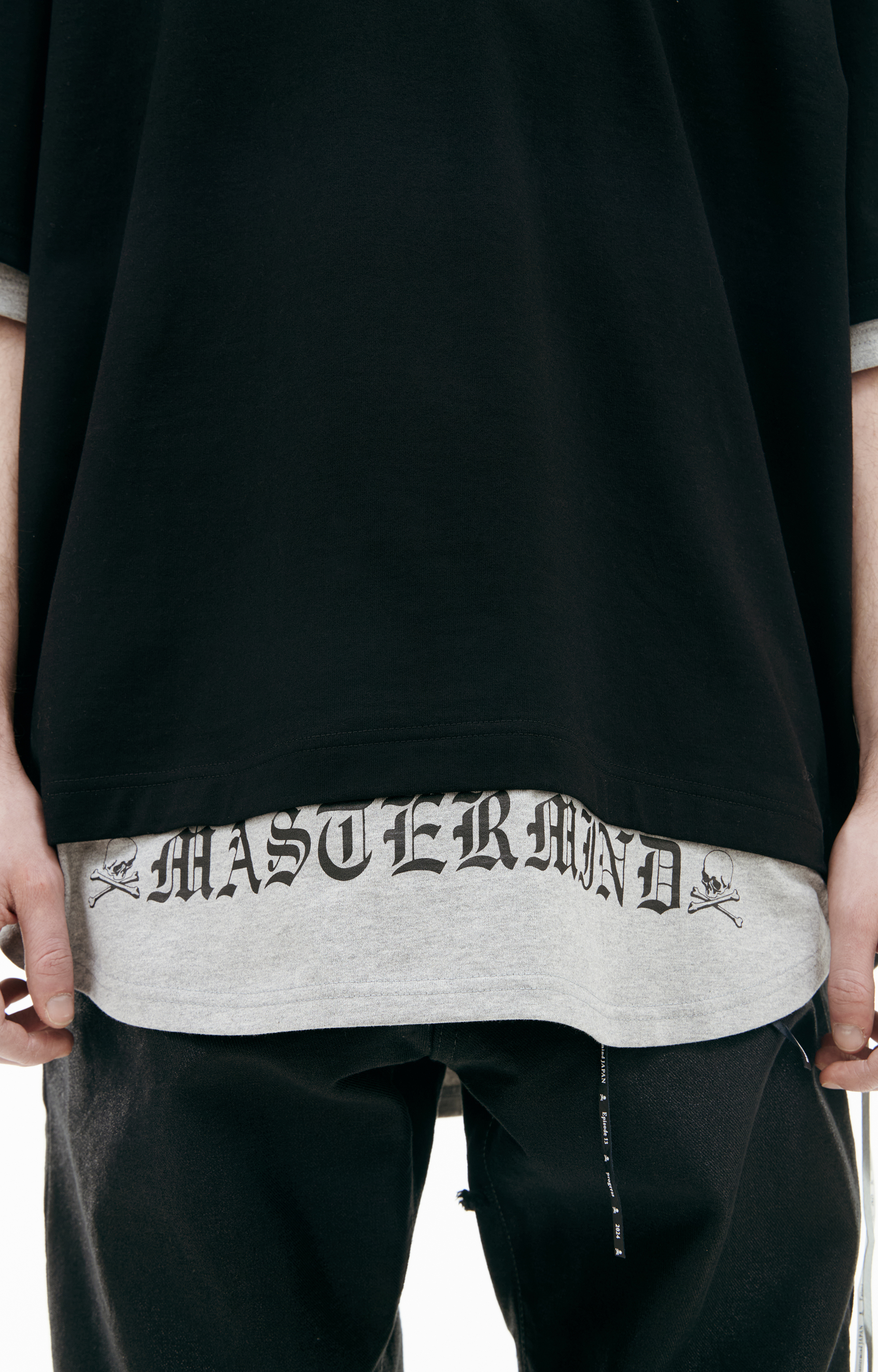 Man ロゴ Tシャツ World Buy Mastermind WORLD men black oversize logo t-shirt for