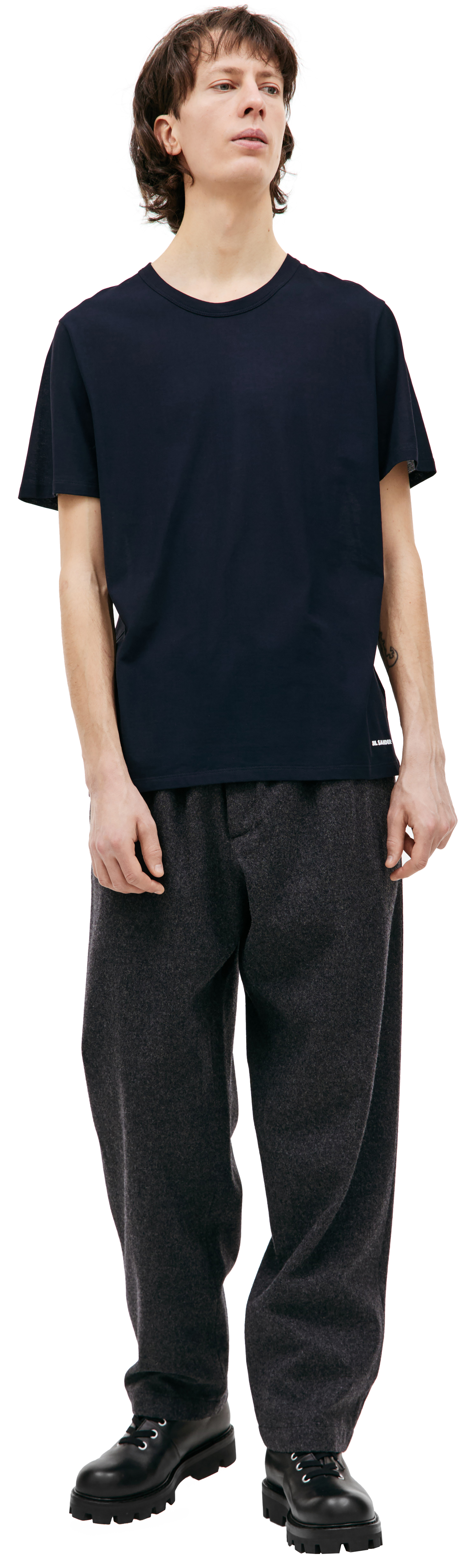 Tシャツ・カットソー JIL SANDER Men T-shirt Blue J21GC0002J45084 406 JIL SANDER ジルサンダー 半袖 Tシャツ J21GC0002 J45084 メンズ