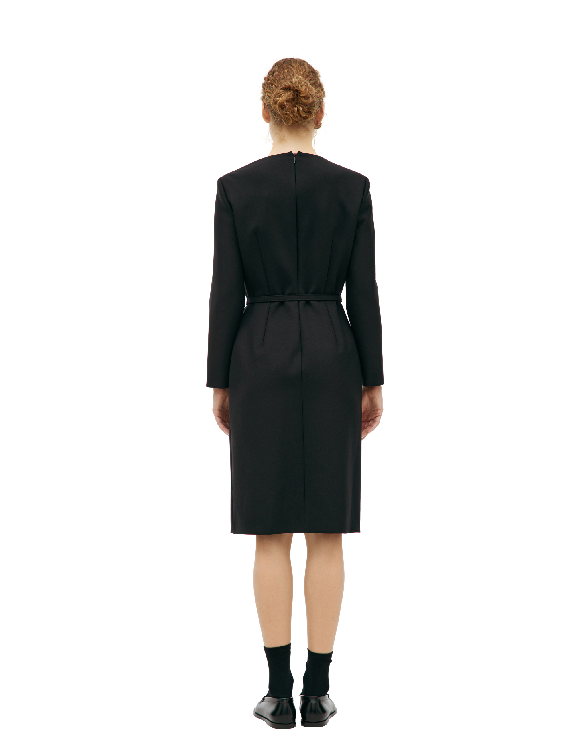 The Row Woman Black Dresses In Black