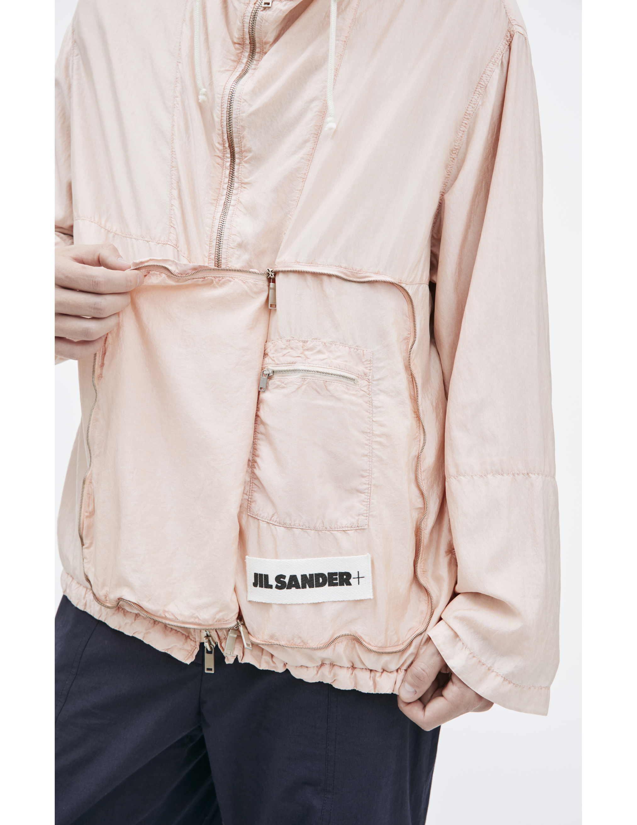 Jil Sander Pink Silk Jacket In Pink
