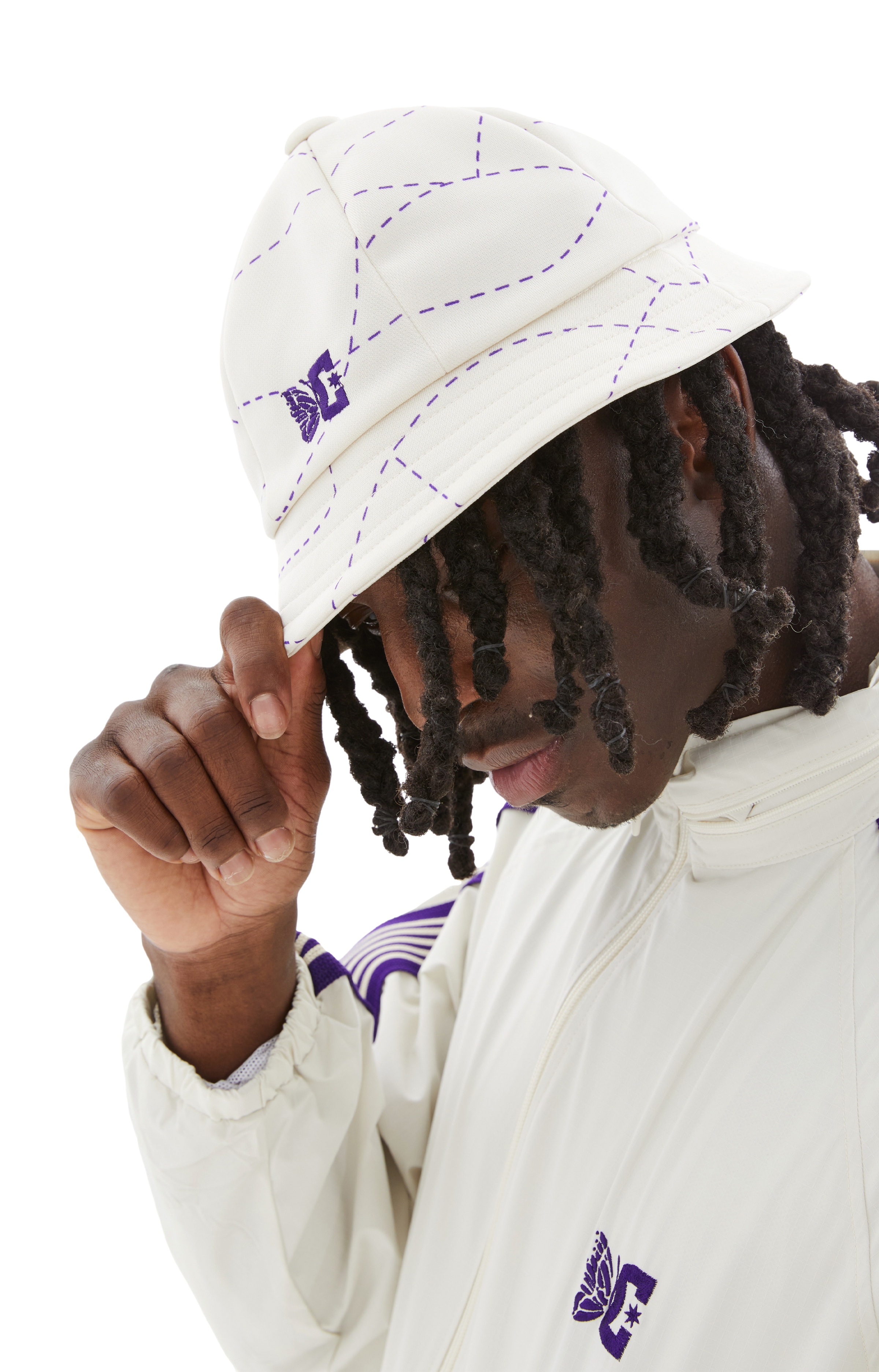 Buy Needles men white x dc shoes logo panama for $62 online on