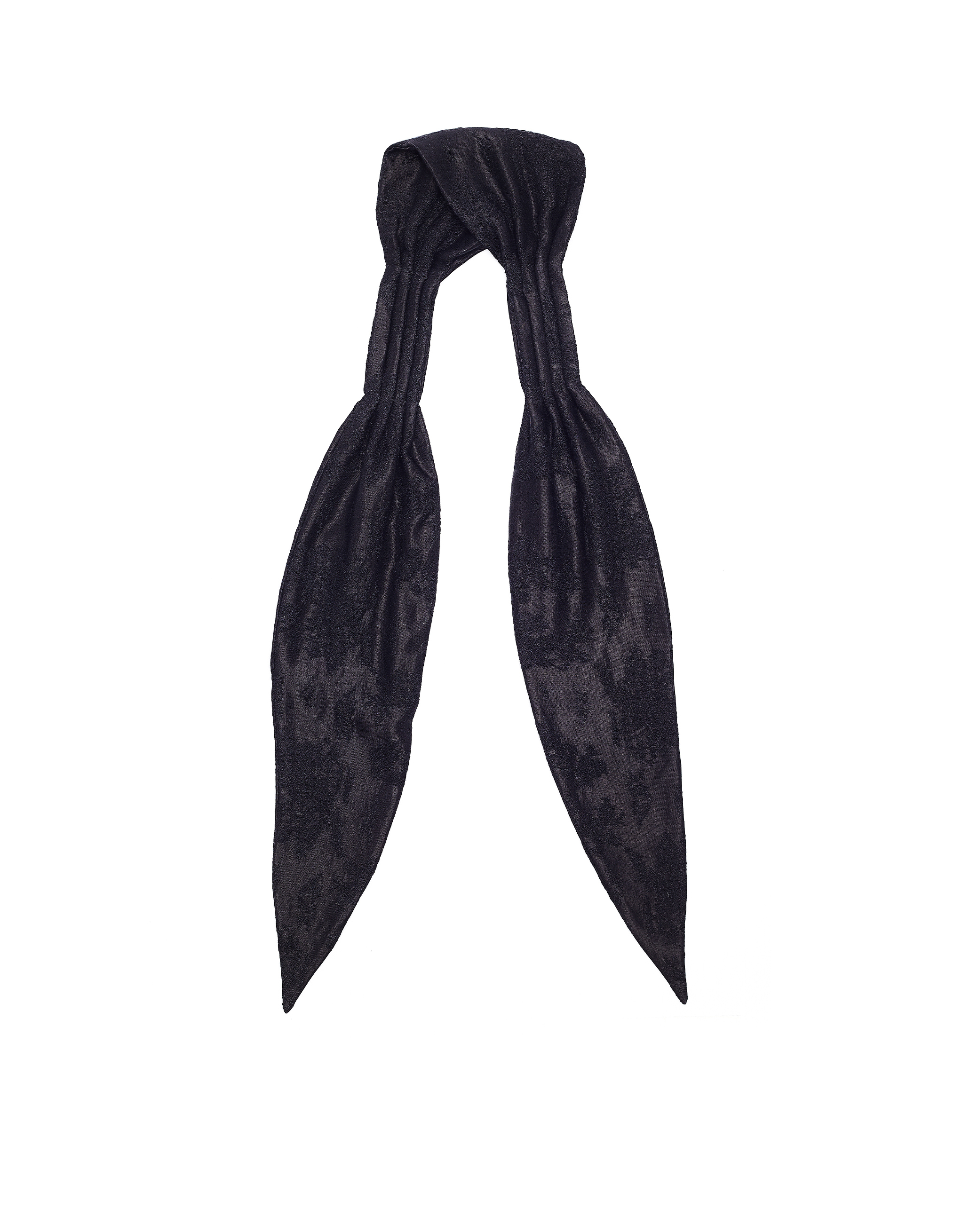 Buy Ann Demeulemeester men black jacquard bandana for $186