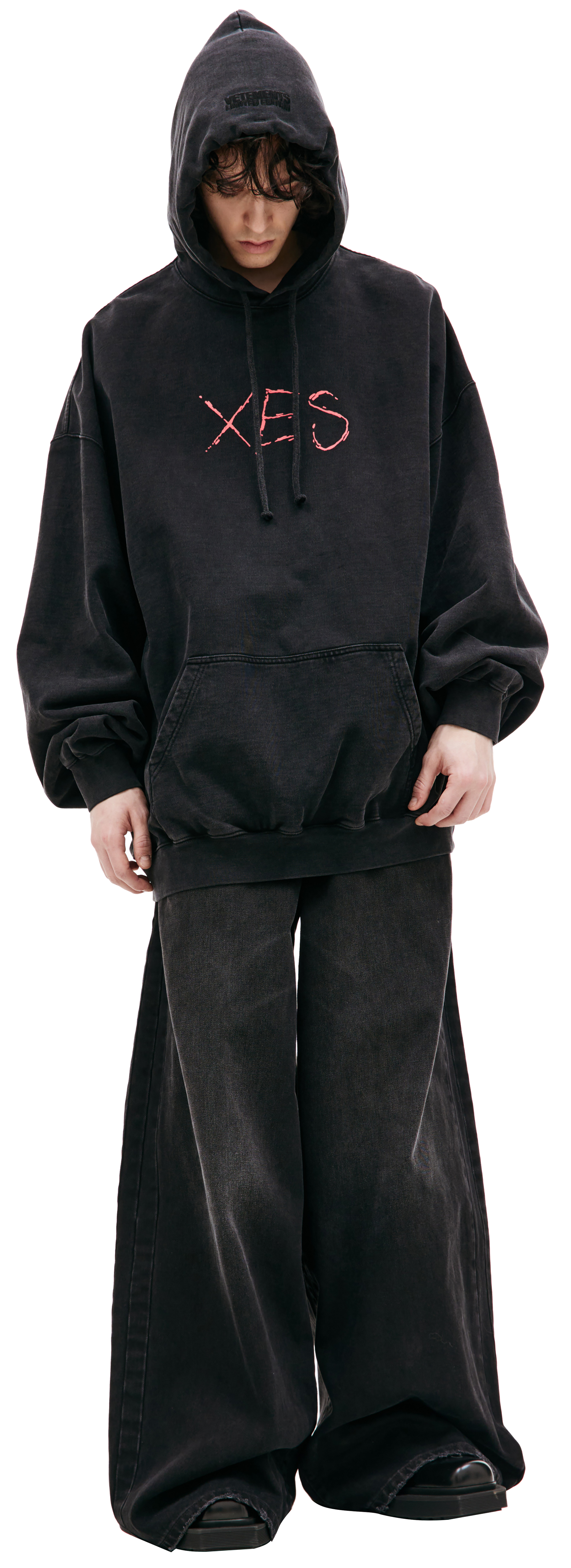 VETEMENTS｜HOODIES/SWEATS (UE64HD700BW) VETEMENTS sweatshirt Limited Edition Logo Hoodie black color