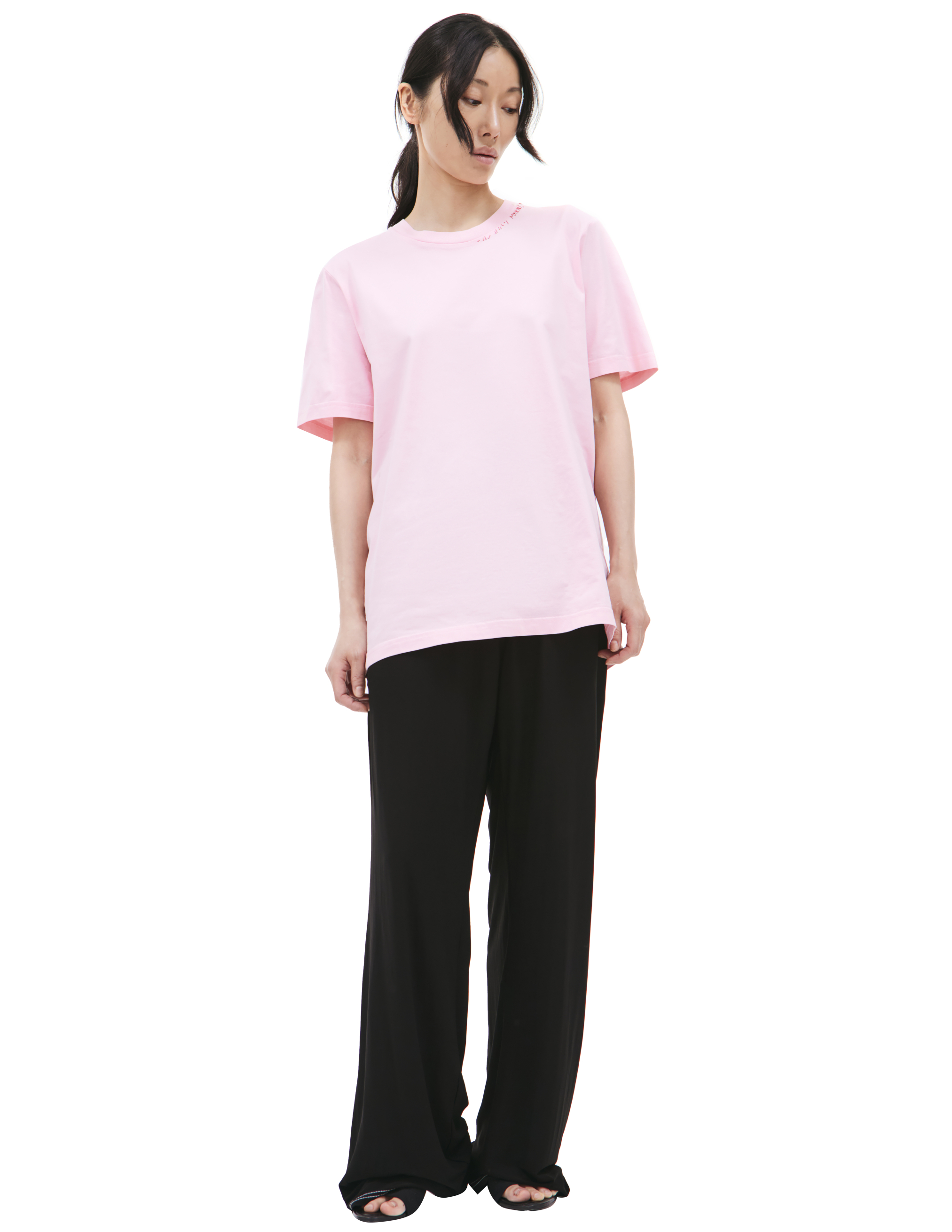 Shop Marni Printed Cotton T-shirt In Pink