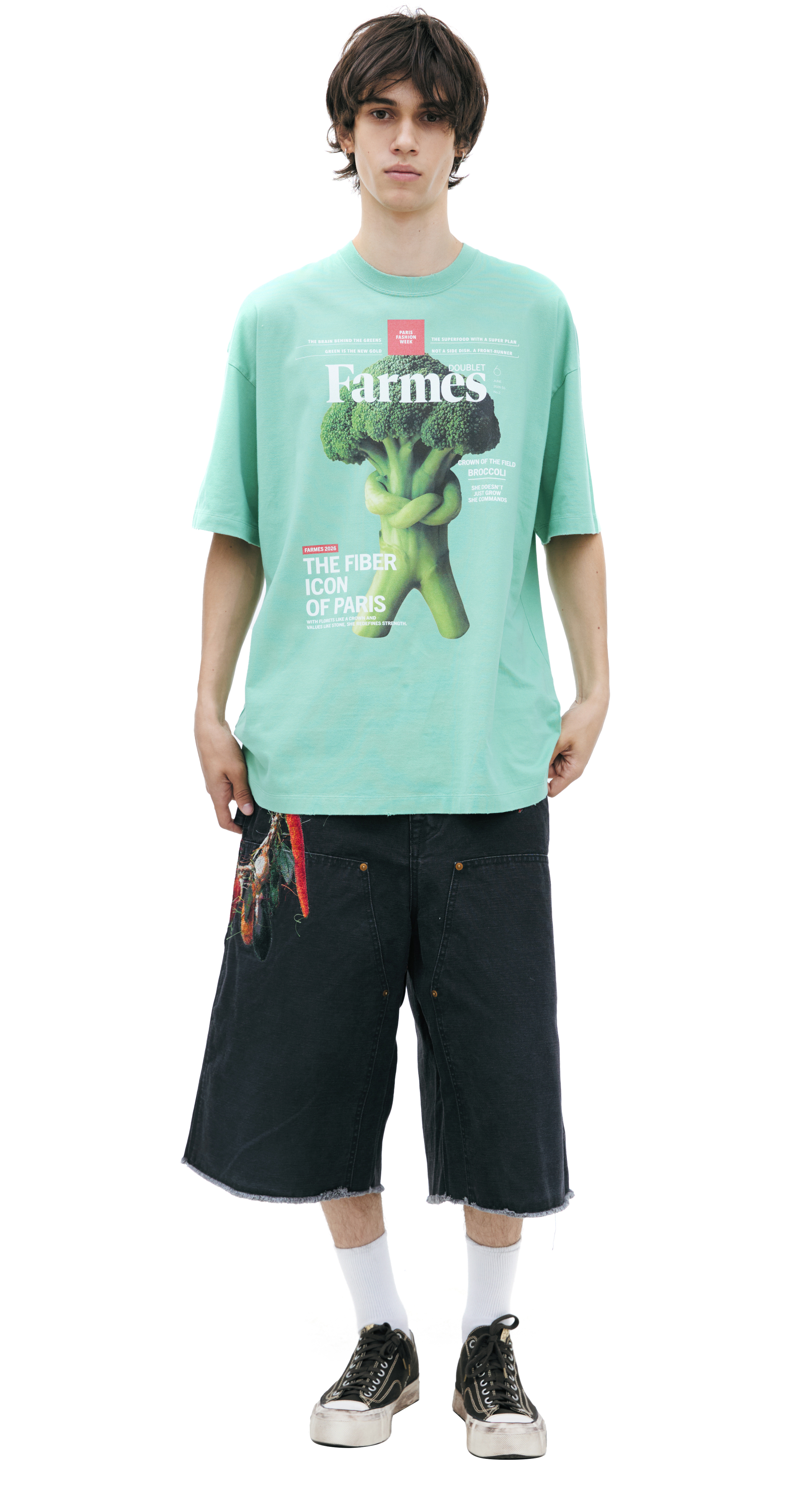 Doublet Green T-shirt With A Print