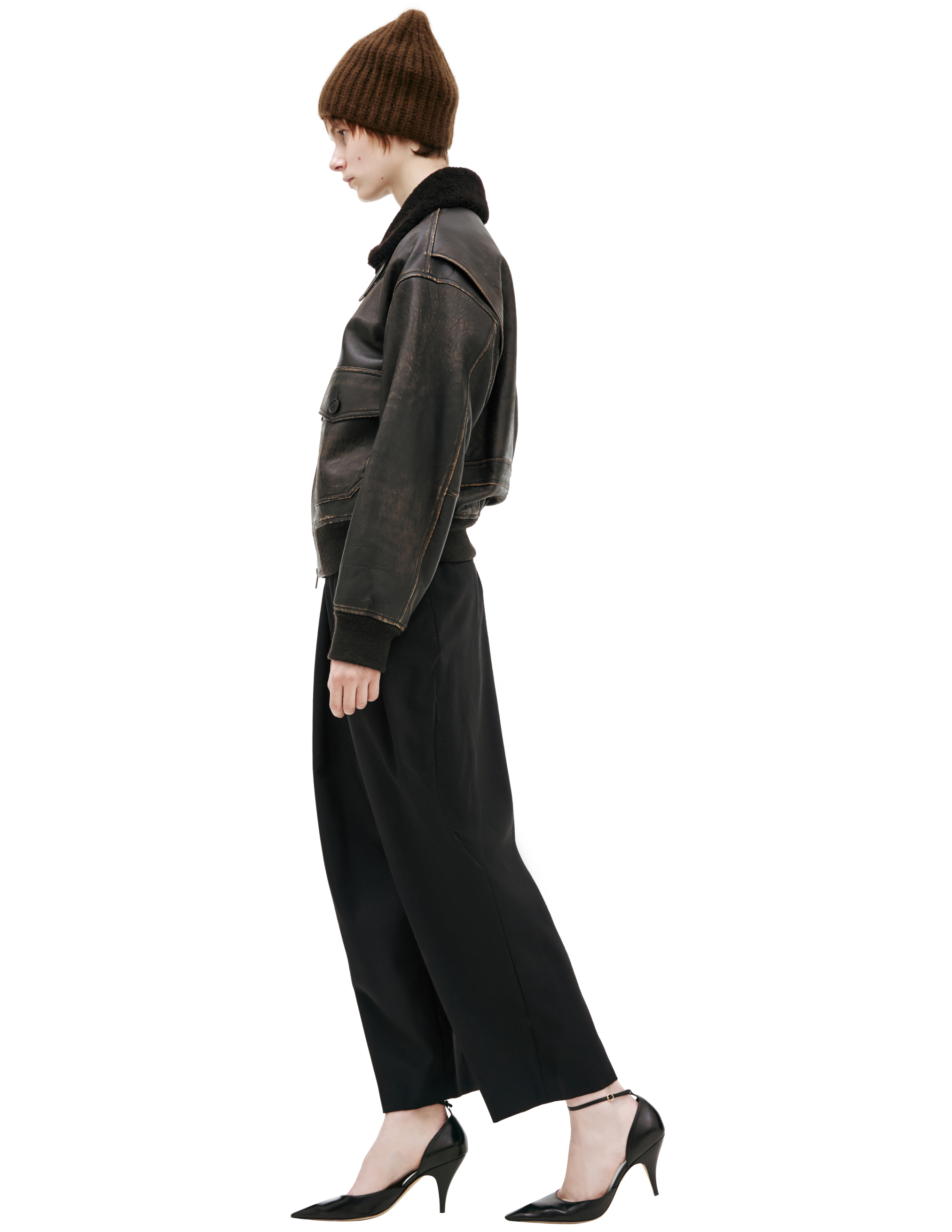 The Row Jacket With Patch Pockets In Black