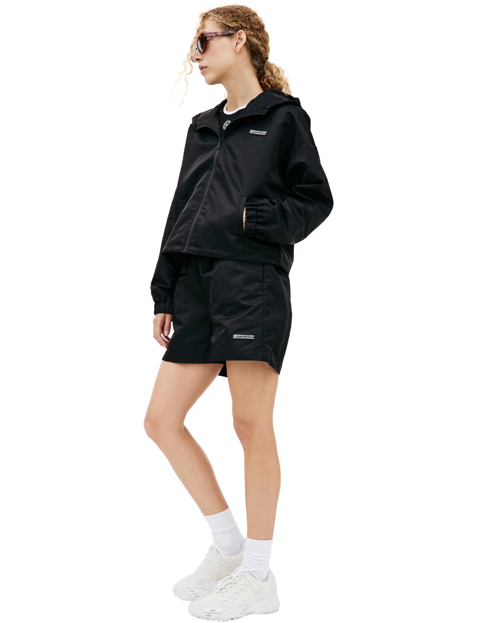 Shop Sporty And Rich Black Nylon Jacket