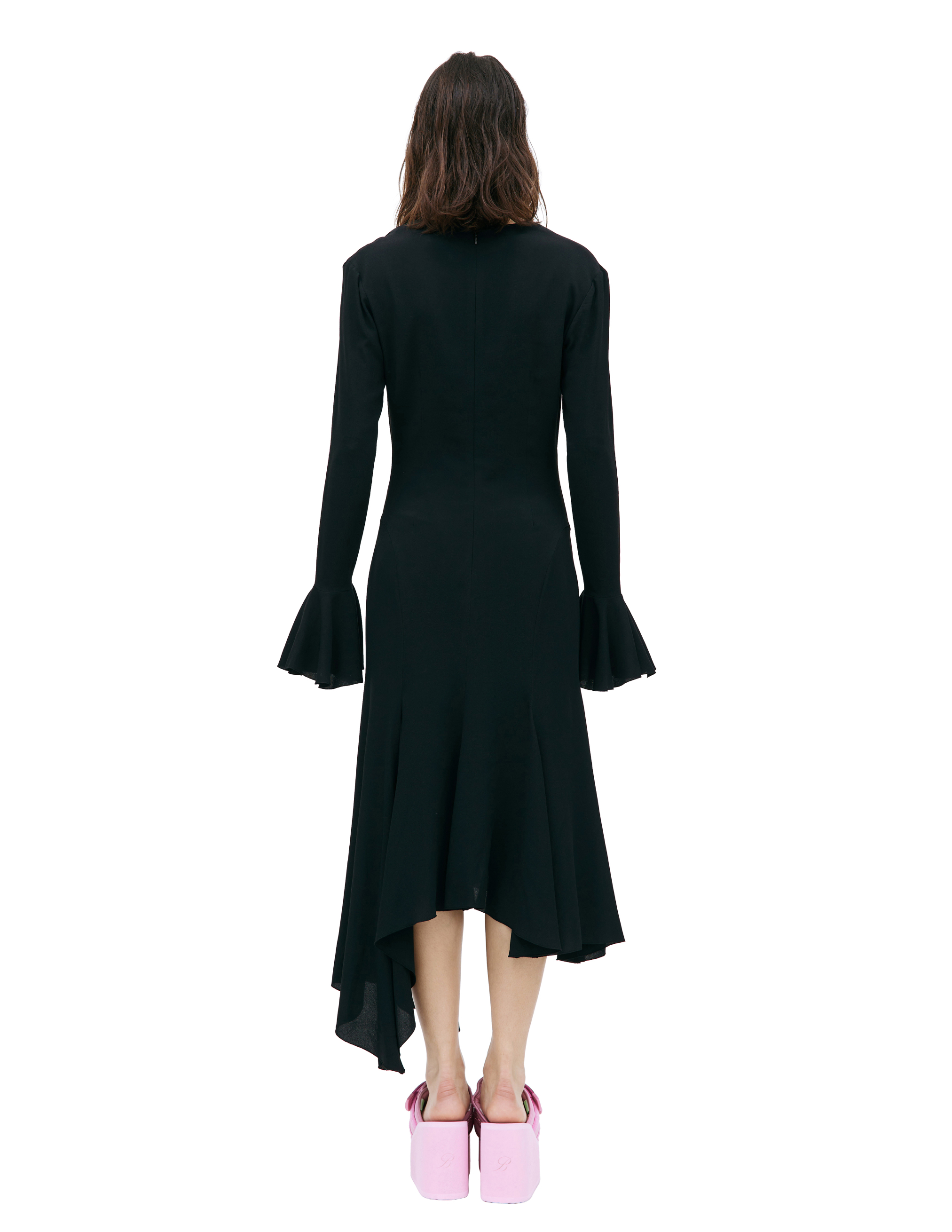 Shop Blumarine Black Midi Dress