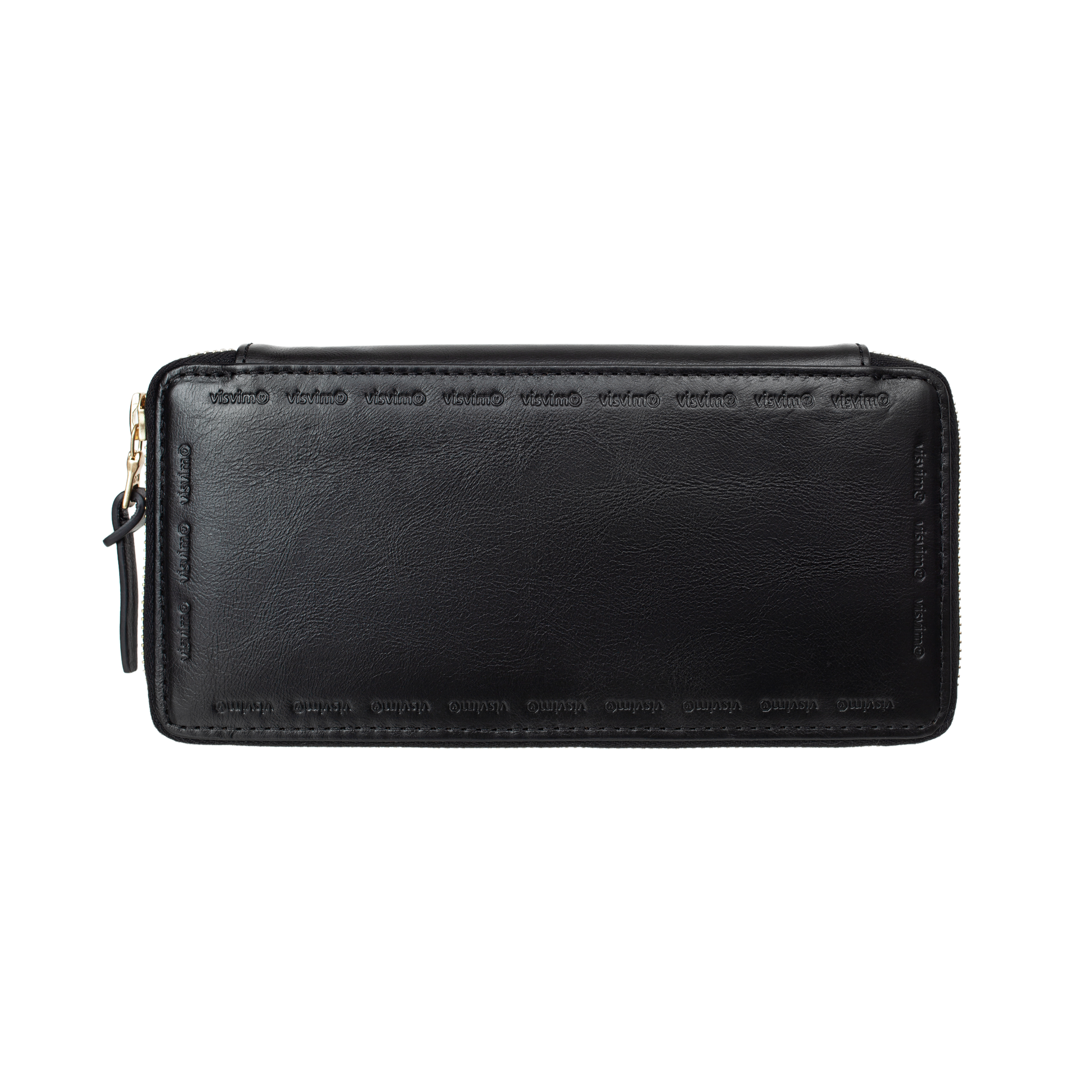 Buy visvim men black leather long wallet for £725 online on SV77