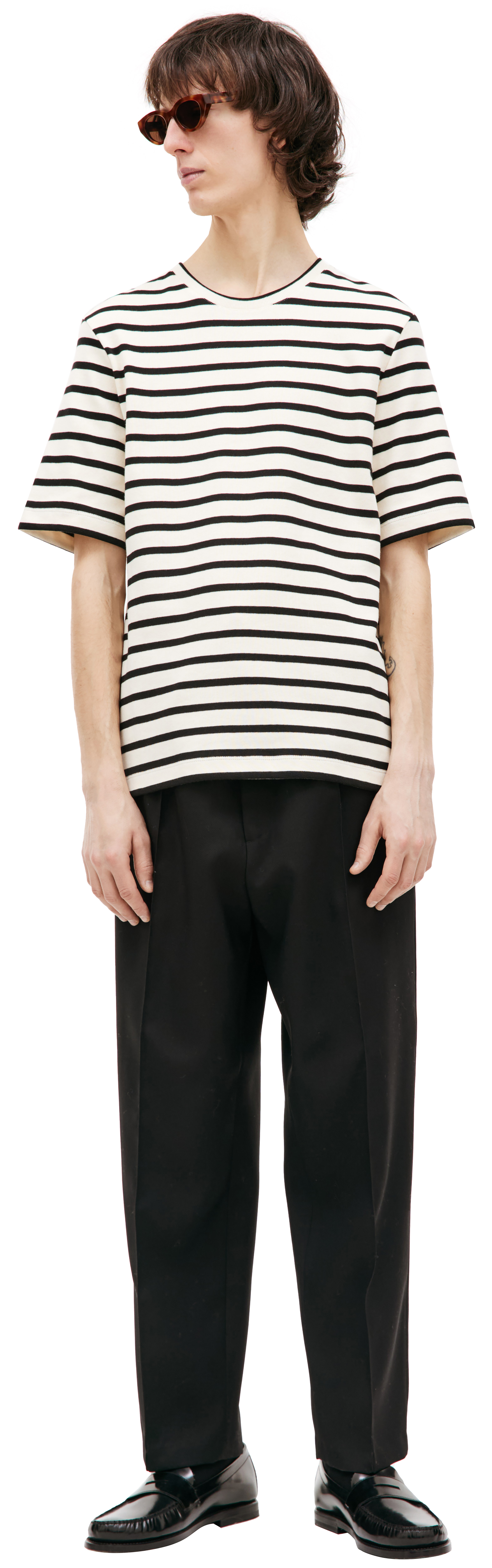 Tシャツ・カットソー Jil Sander FW25 Black cotton t-shirt (J47GC0157J45031 001) Jil Sander - Logo-Print Cotton-Jersey T-Shirt - Black Jil Sander