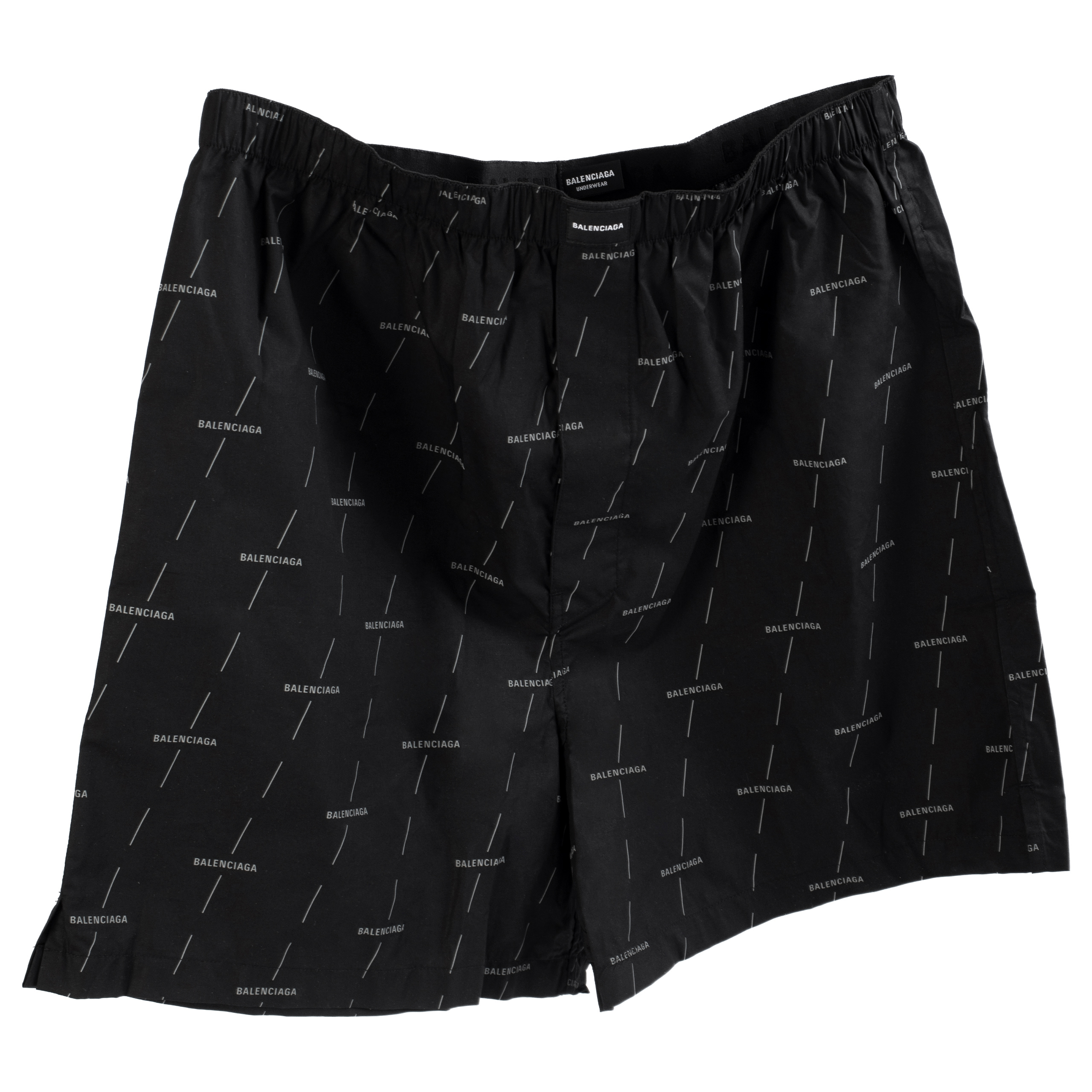 Buy Balenciaga men black cotton boxer shorts for $253 online on