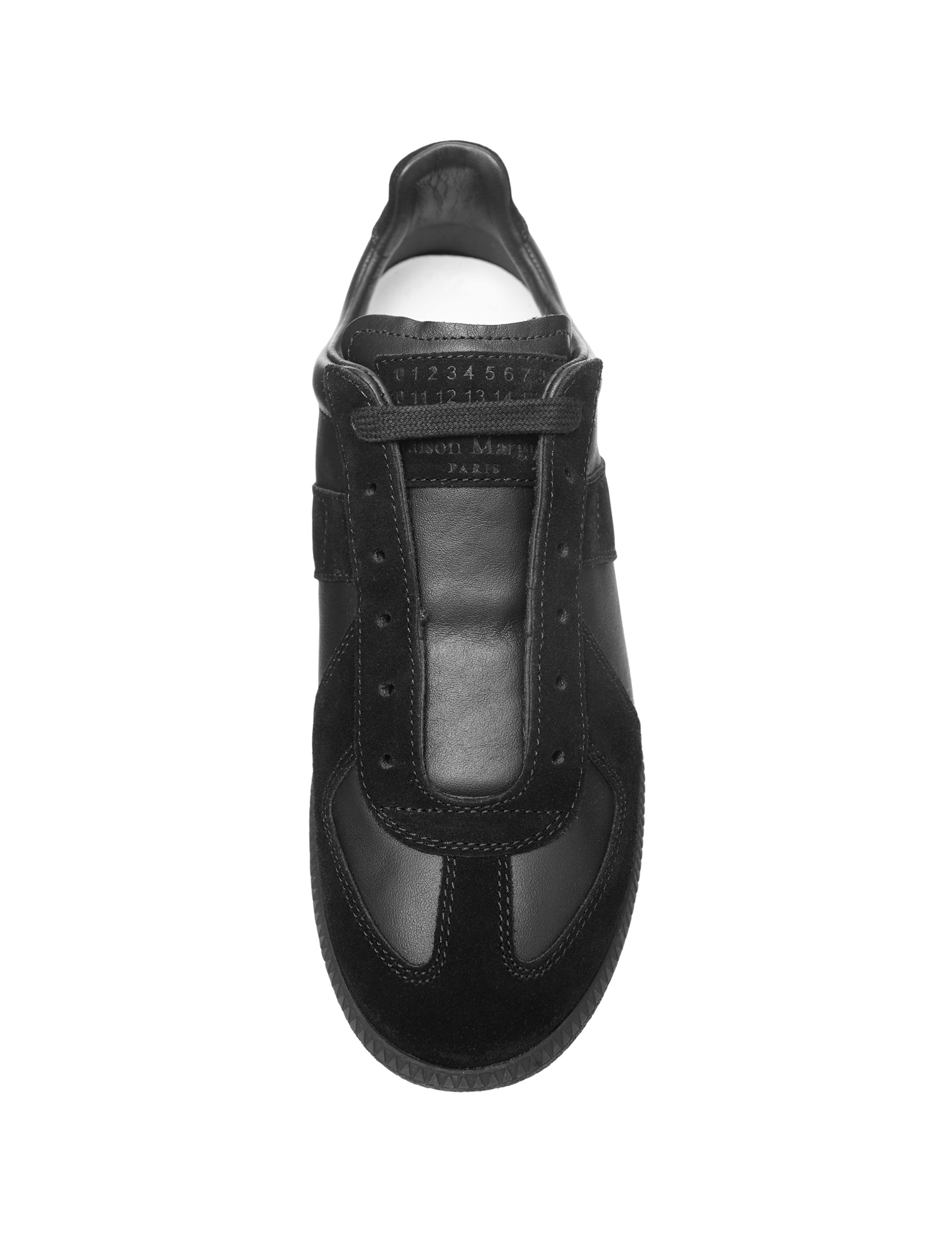Maison Margiela Black Replica leather sneakers