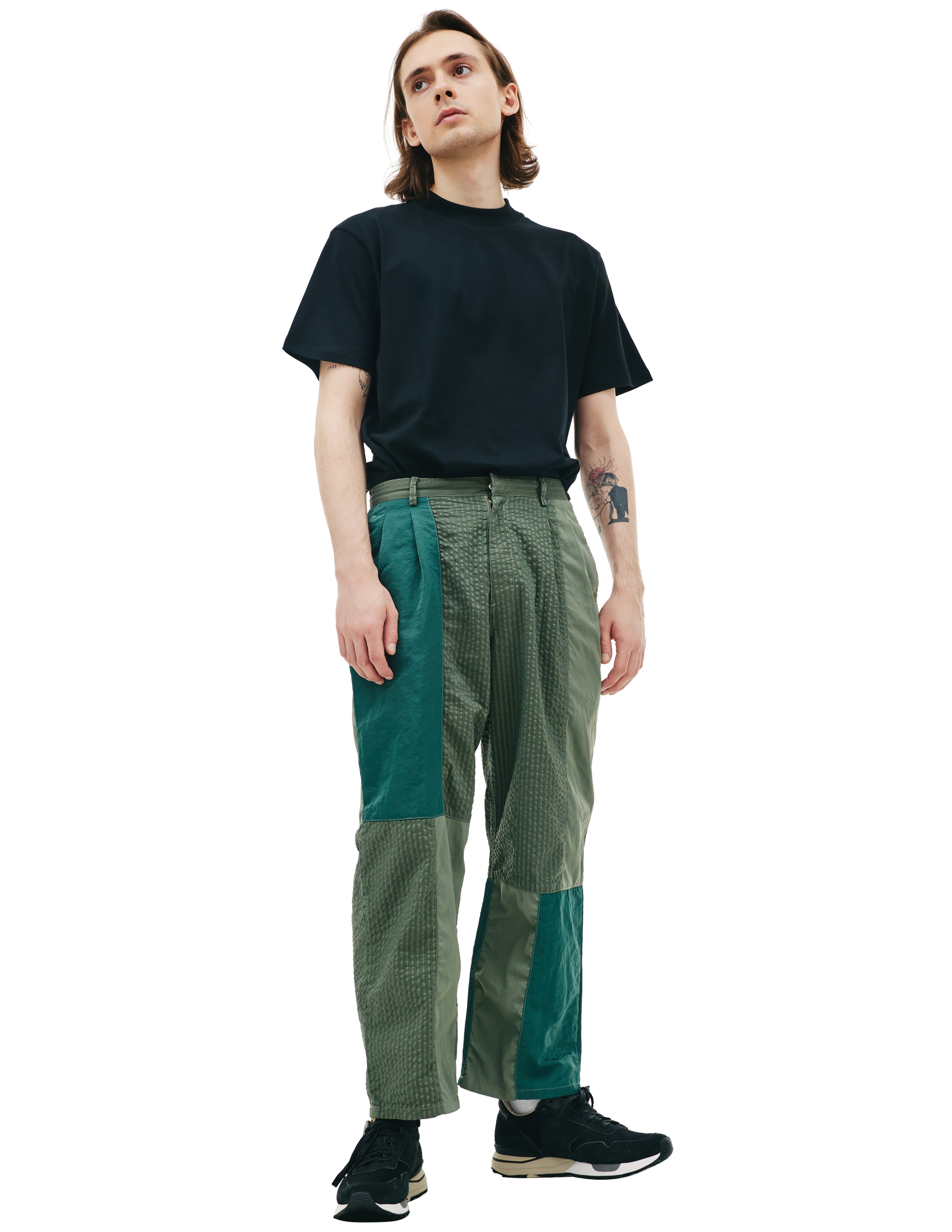 KIMMY Striped patchwork trousers