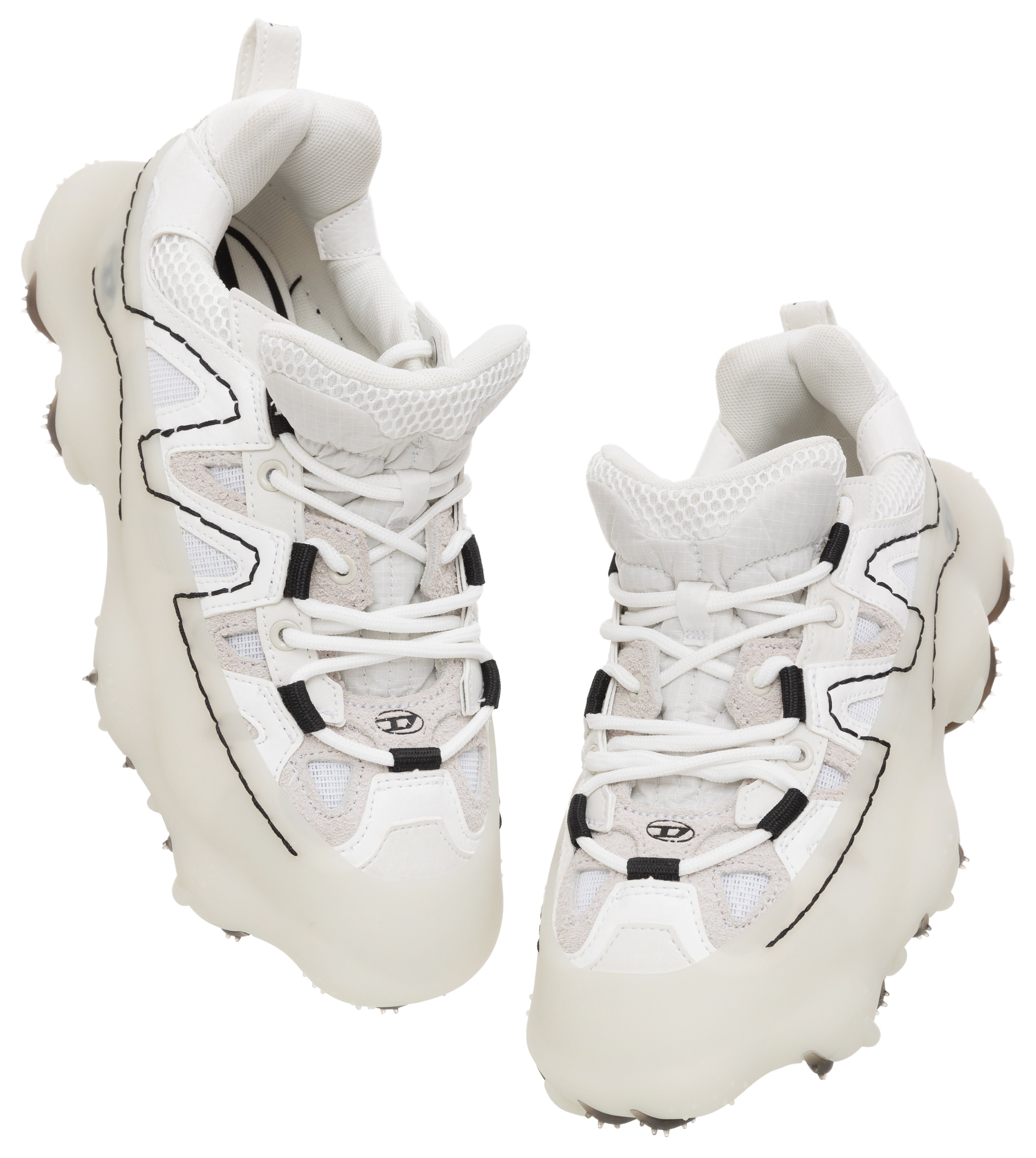 Buy Diesel men white s-prototype p1 sneakers for $435 online