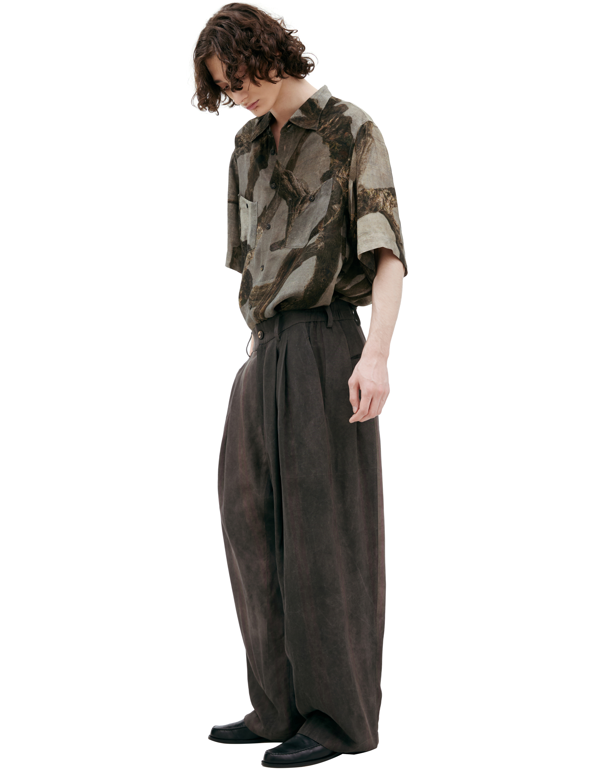 Ziggy Chen Straight Striped Trousers