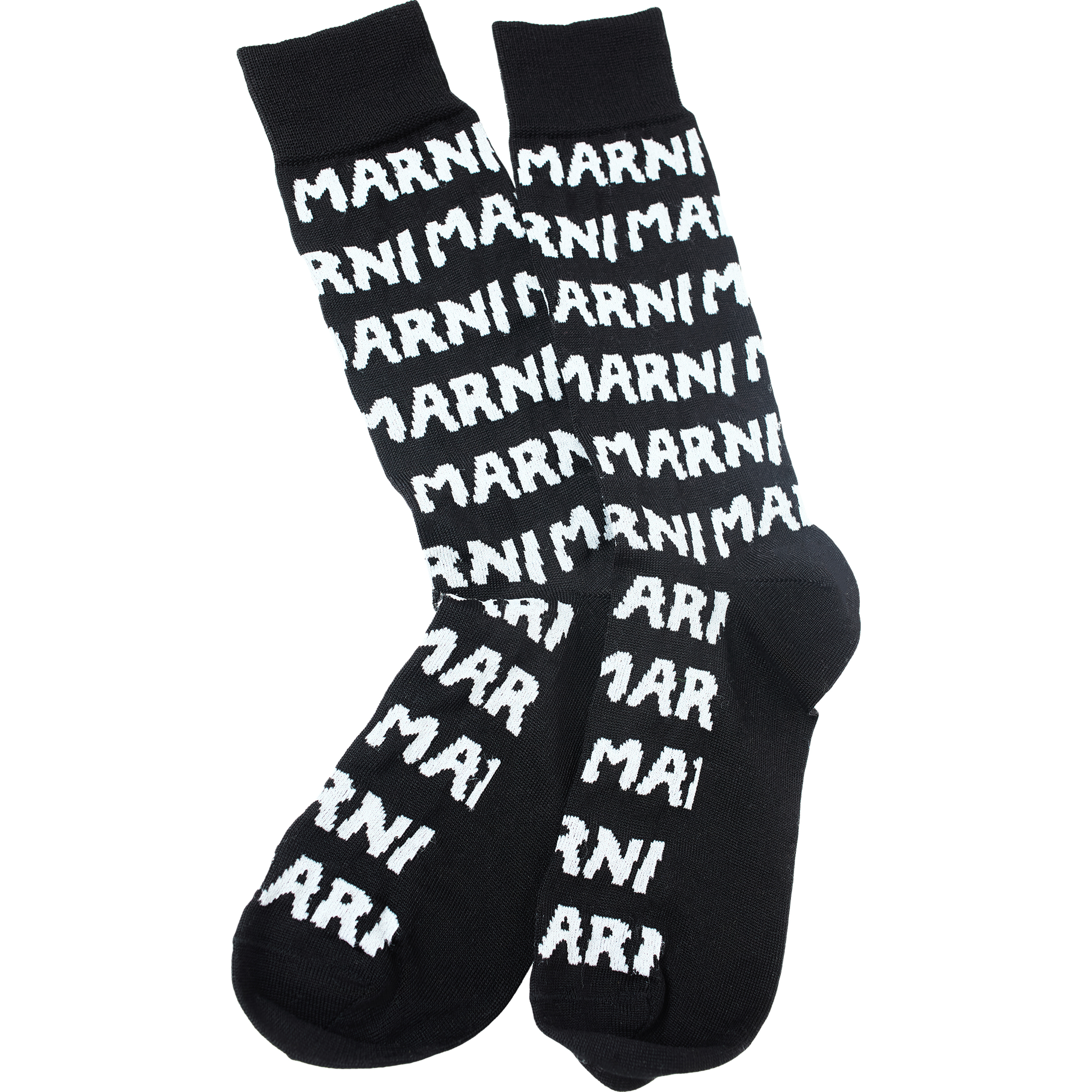 Marni Black Logo Socks