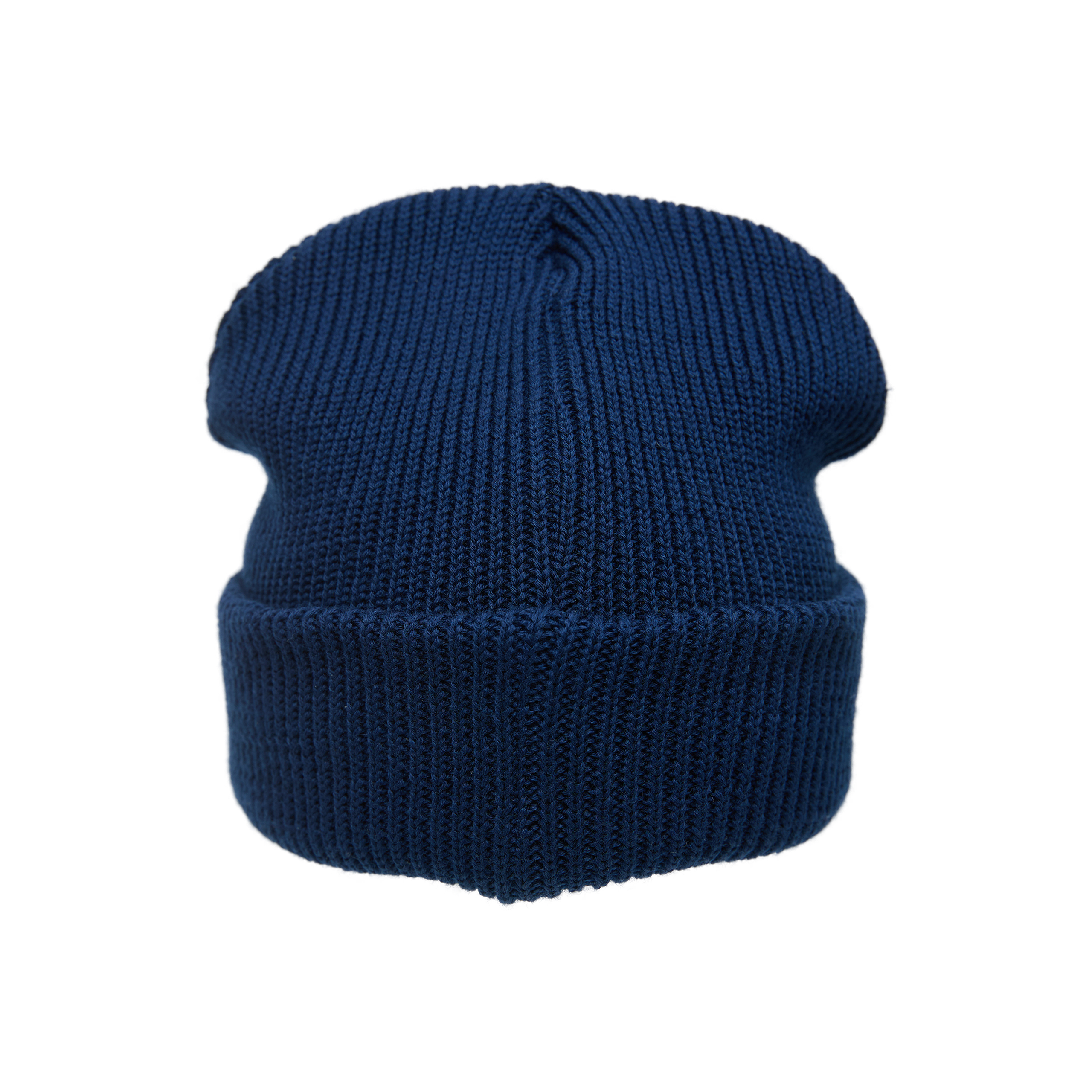 Saint Mxxxxxx Wool Beanie With Logo In Navy Blue