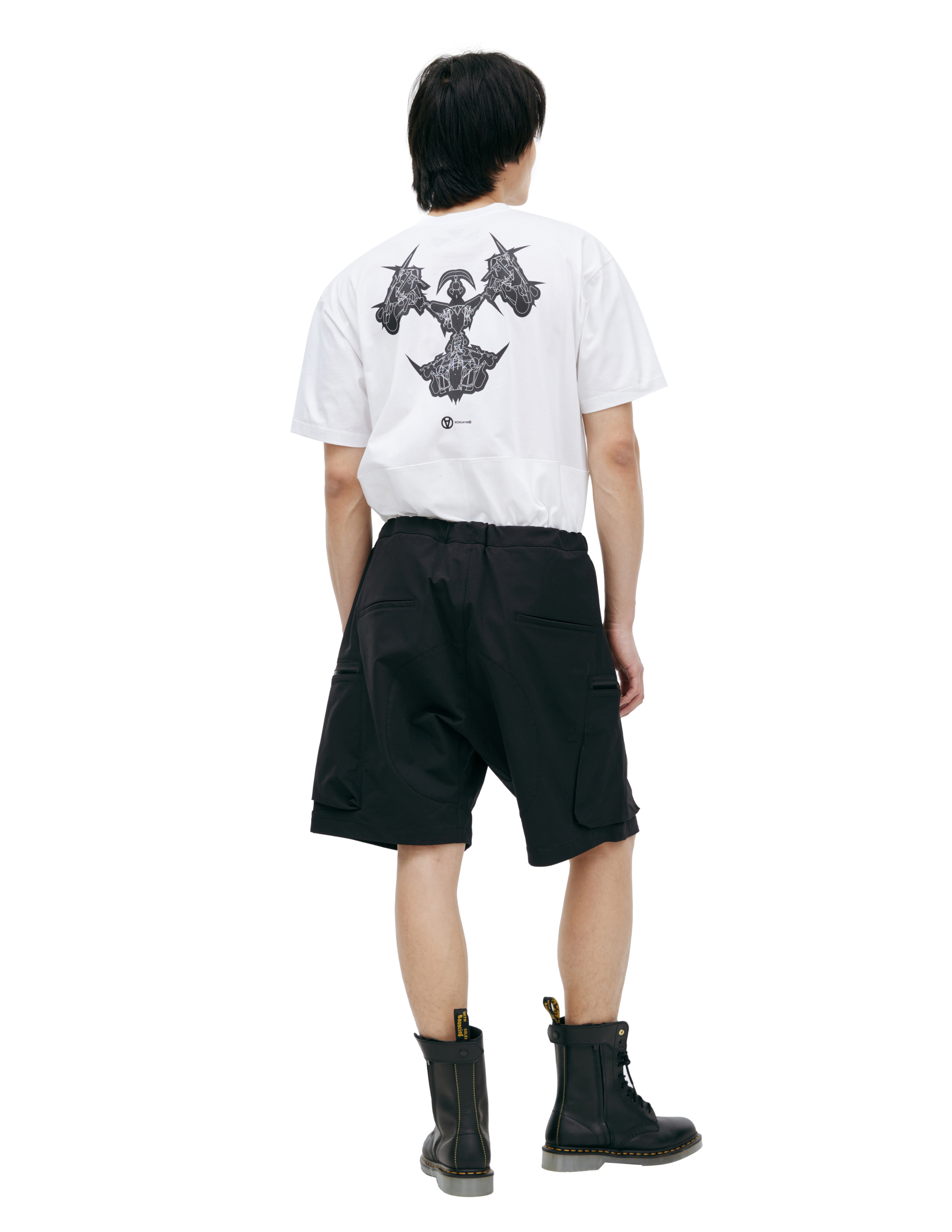Acronym Cargo Shorts With Belt In Black